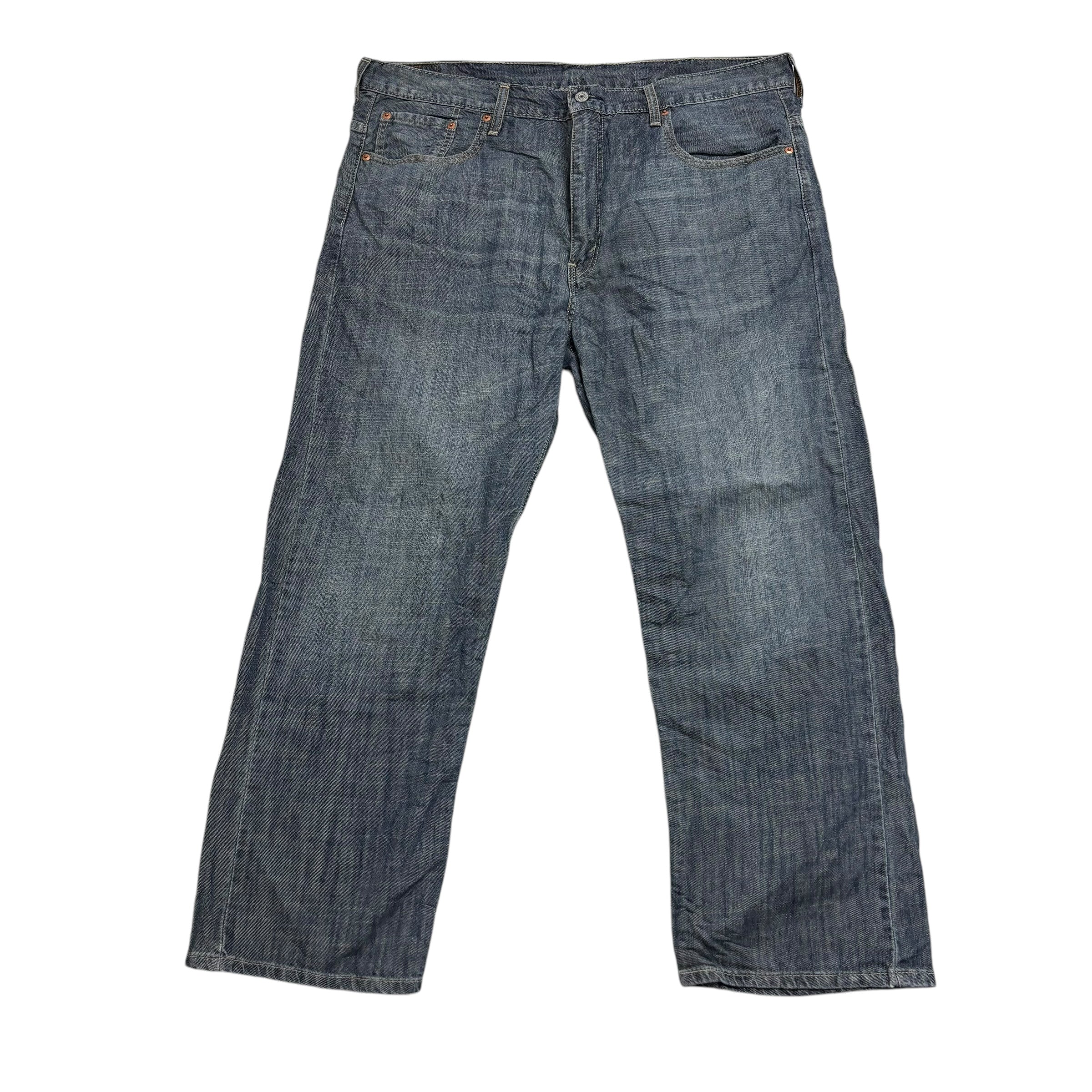 Levis 569 Jeans W38 L30 Mens Blue Baggy Relaxed Straight Fit Denim (E)
