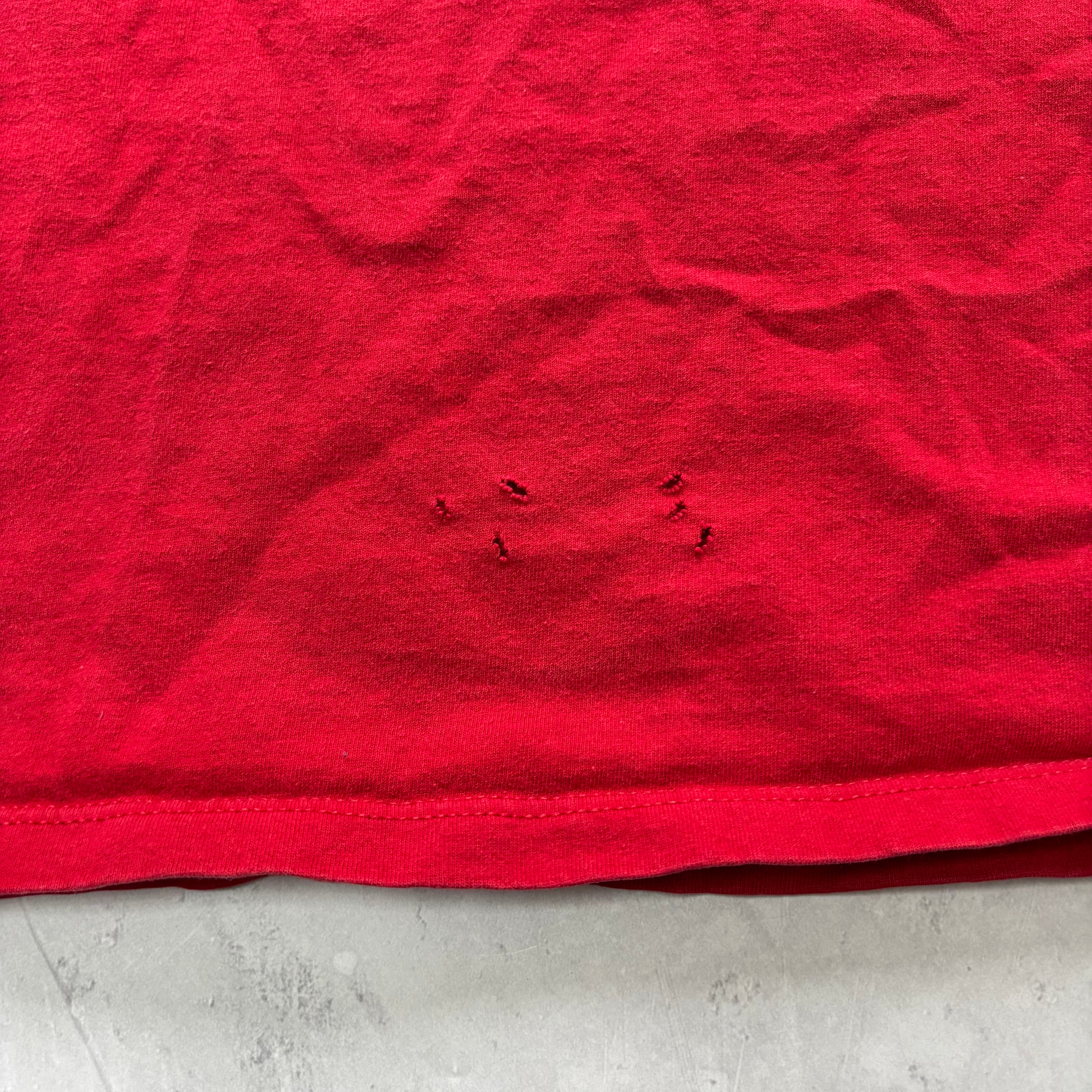 Vintage T Shirt Mens XL Red Graphic Print 90s USA College (F)