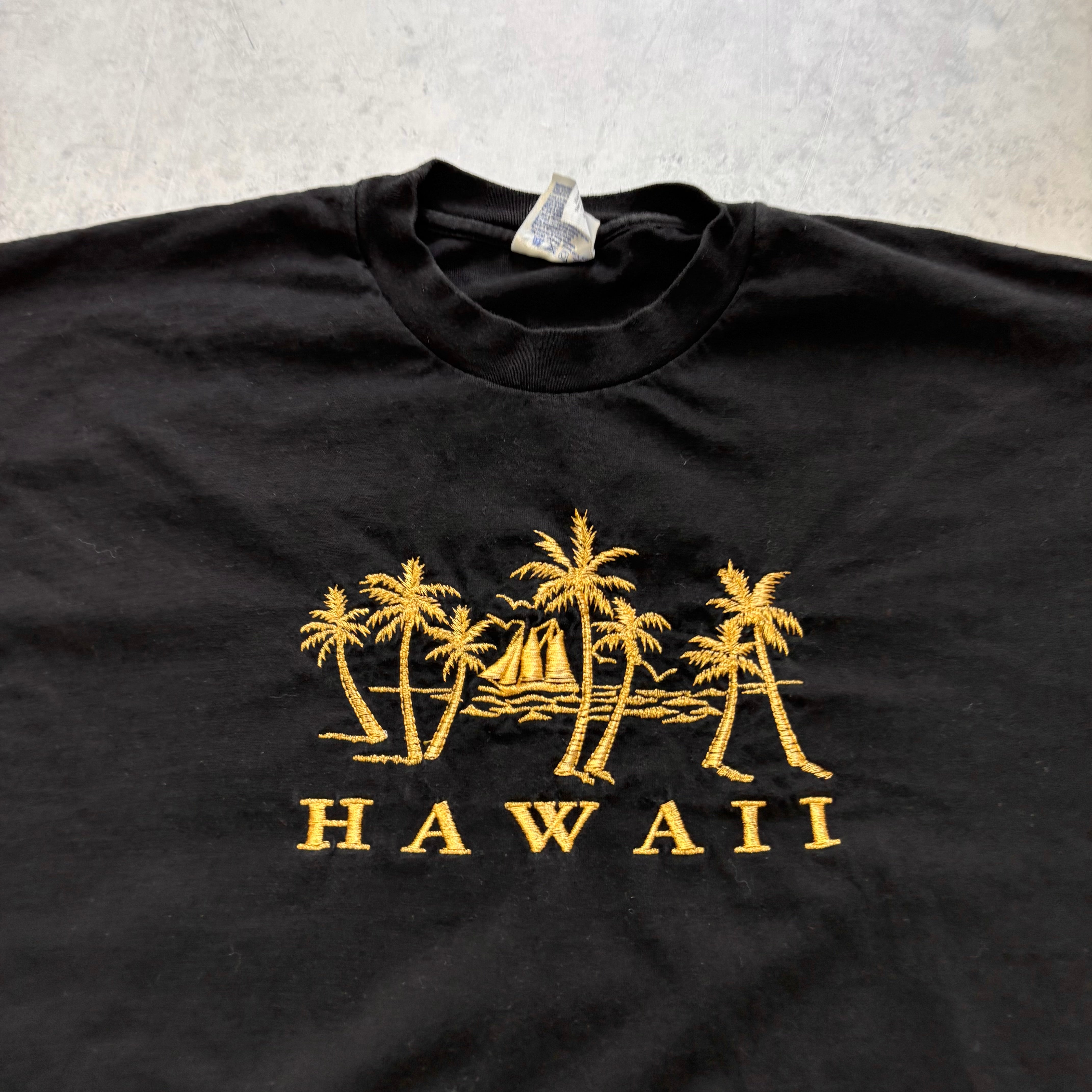 Vintage T Shirt Mens XL Black Single Stitch Graphic Print 90s USA Tourist (E)