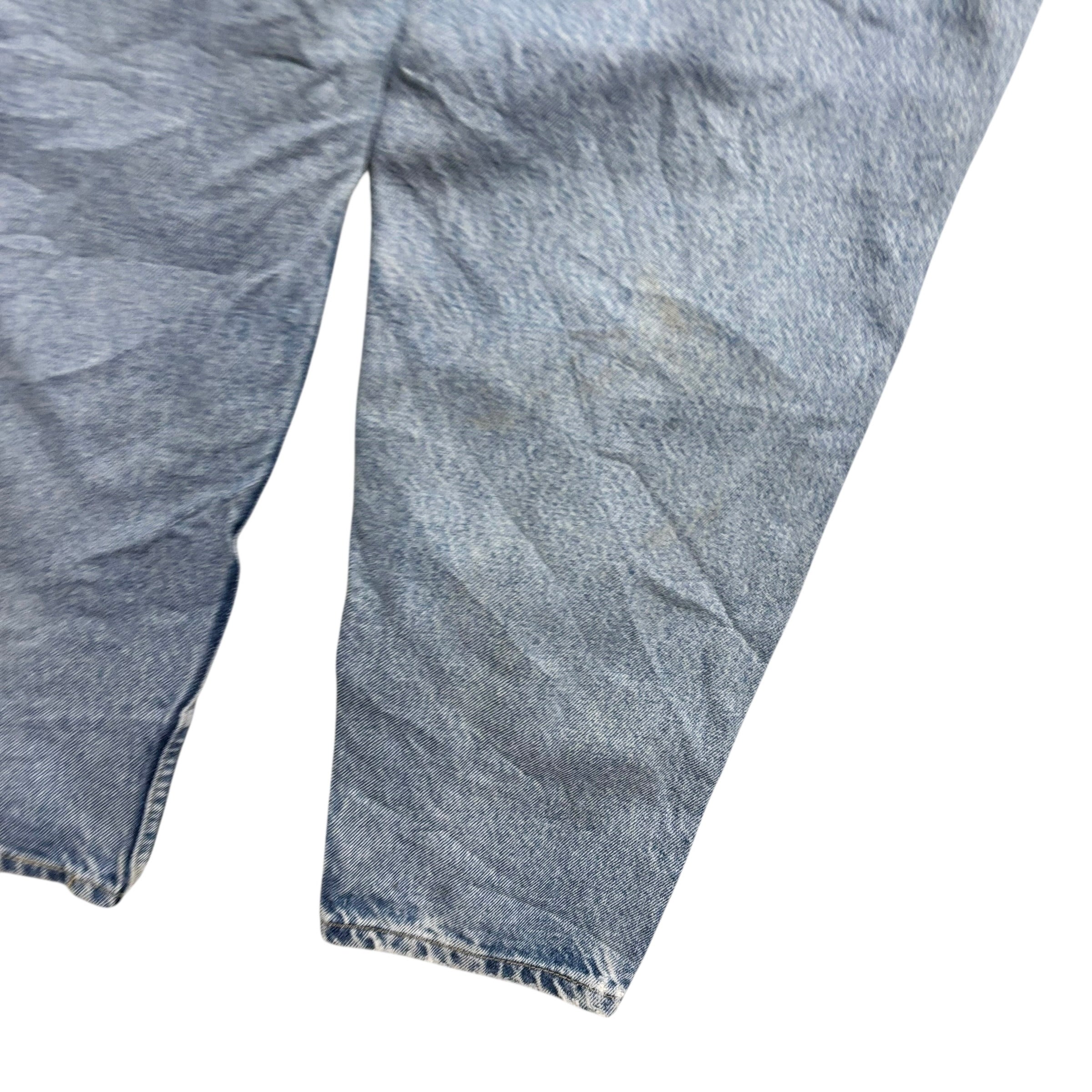 Levis 550 Jeans W31 L30 Womens Light Blue Relaxed Taper Mom Vintage Denim (F)