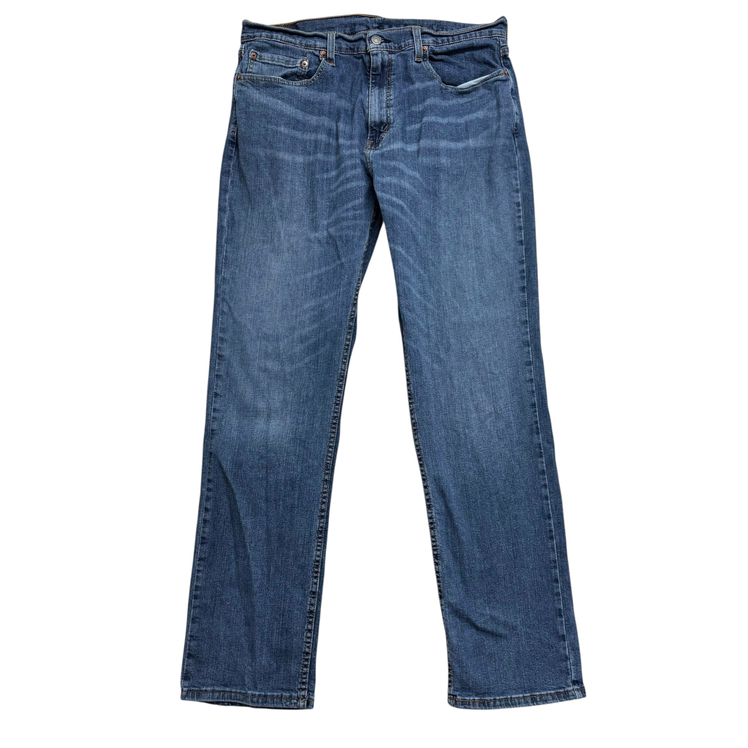 Levis 559 Jeans W36 L34 Mens Mid Blue Regular Straight Fit Stretch Denim