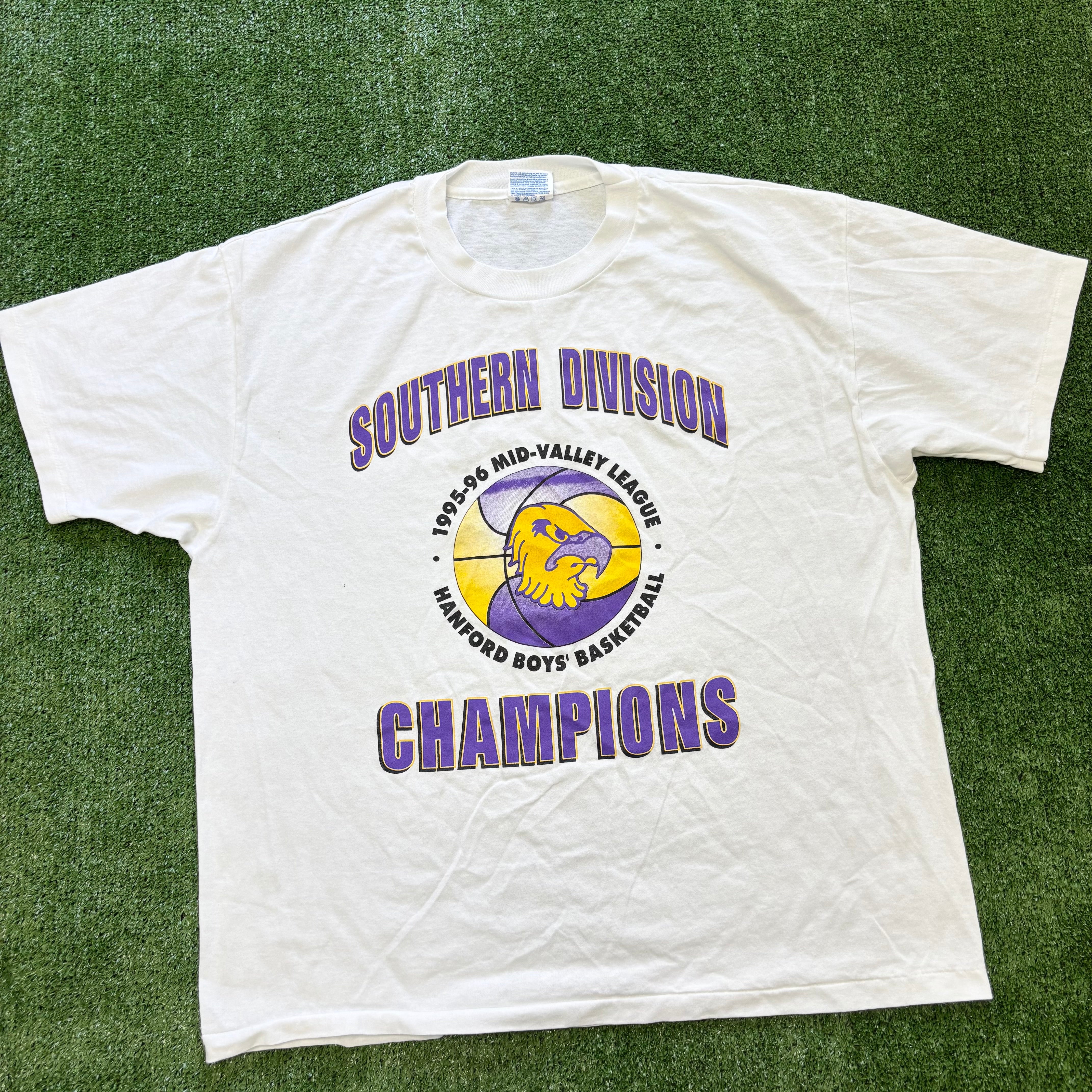 Vintage T Shirt Mens XL White Single Stitch Graphic Print 90s College (E)