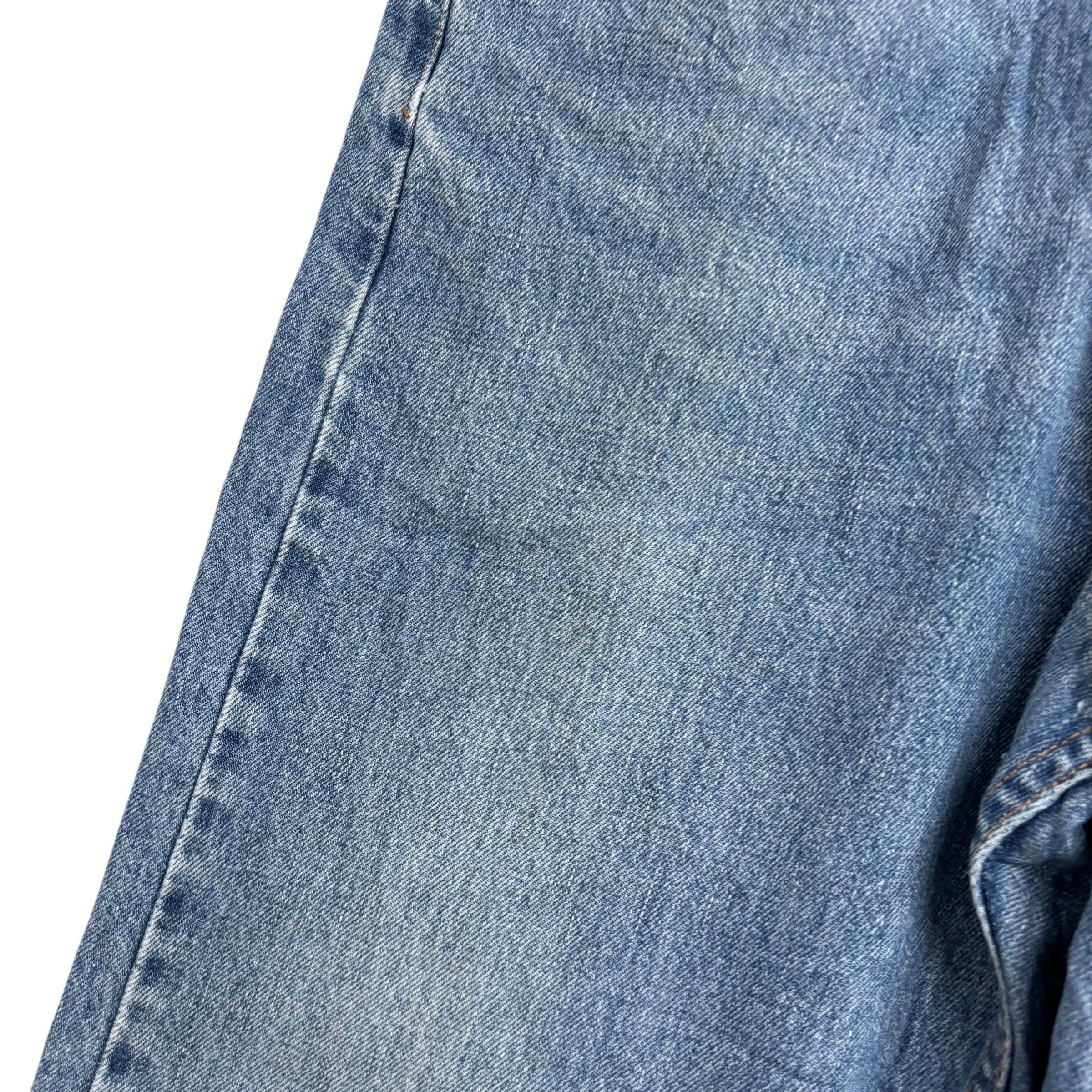 Levis 505 Jeans W36 L29 Mens Mid Blue Regular Straight Fit Vintage Denim