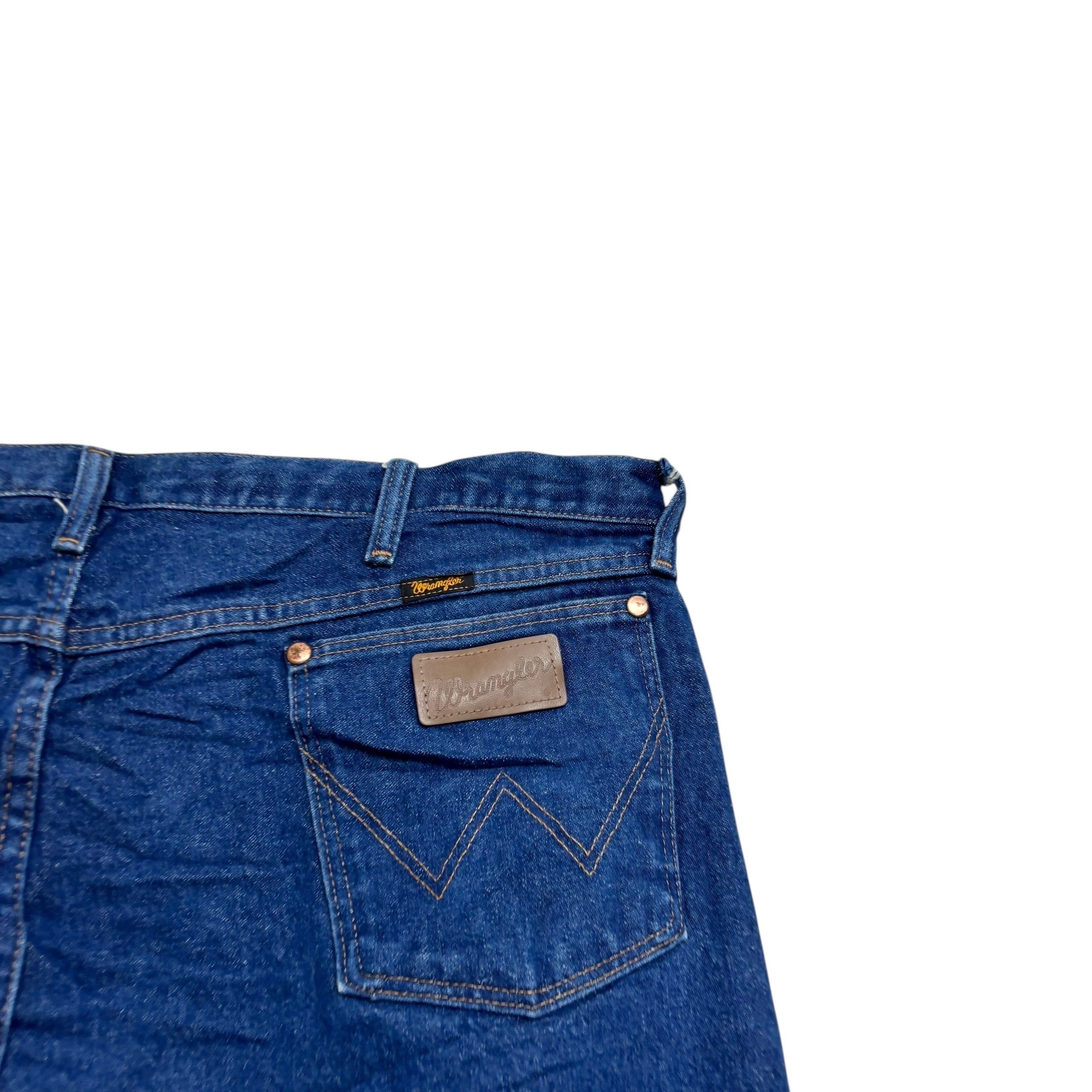 Wrangler Jeans Cowboy Cut W44 L34 Mens Dark Blue 13MWZ Original Fit Denim (E)