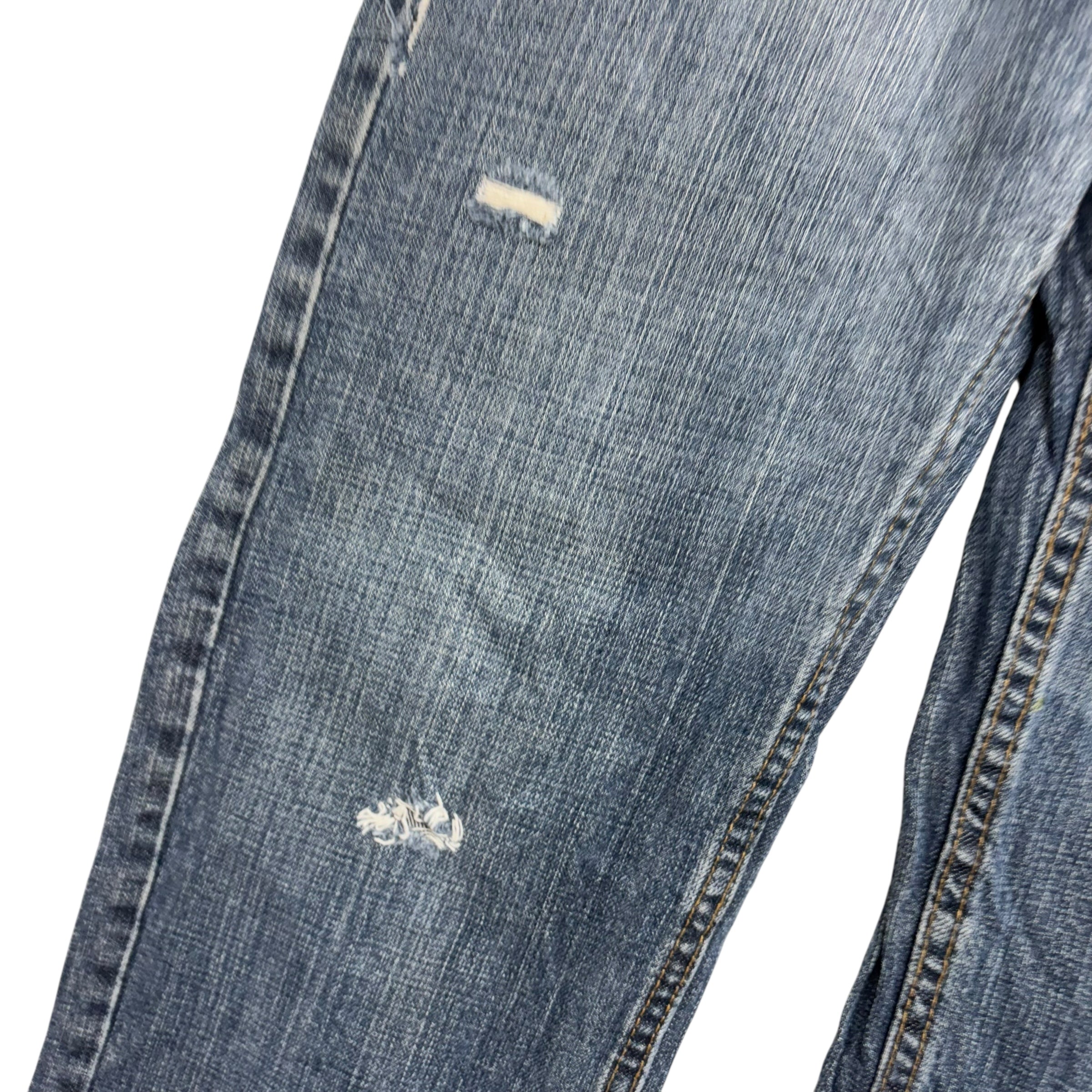 Levis 559 Jeans W32 L34 Mens Mid Blue Regular Straight Fit Denim (F)