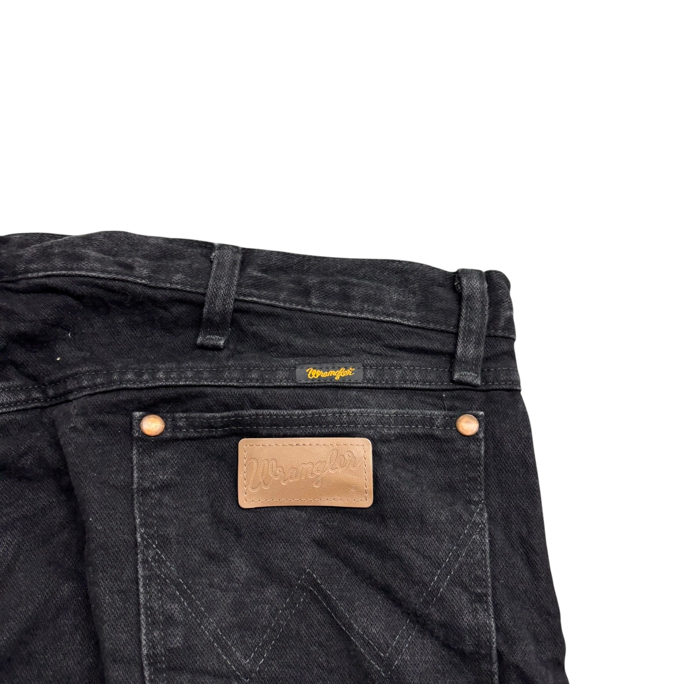 Wrangler Jeans Cowboy Cut W40 L34 Mens Black 13MWZ Original Fit Denim (E)