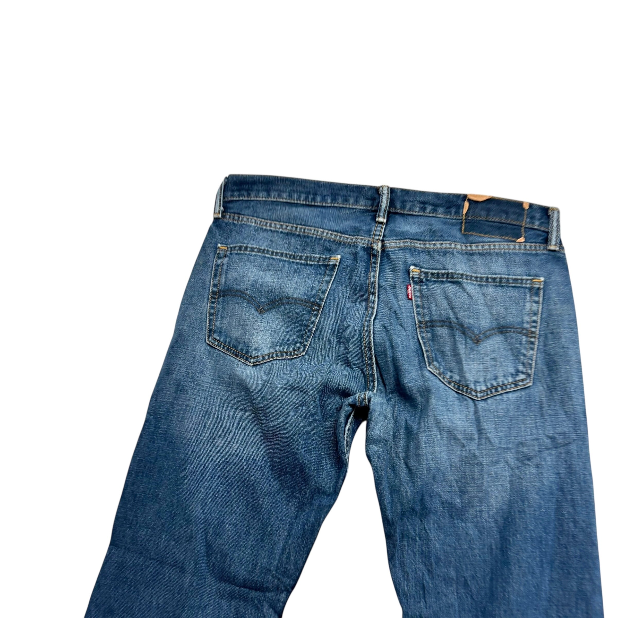 Levis 527 Jeans W34 L30 Mens Mid Blue Regular Bootcut Fit Vintage Denim