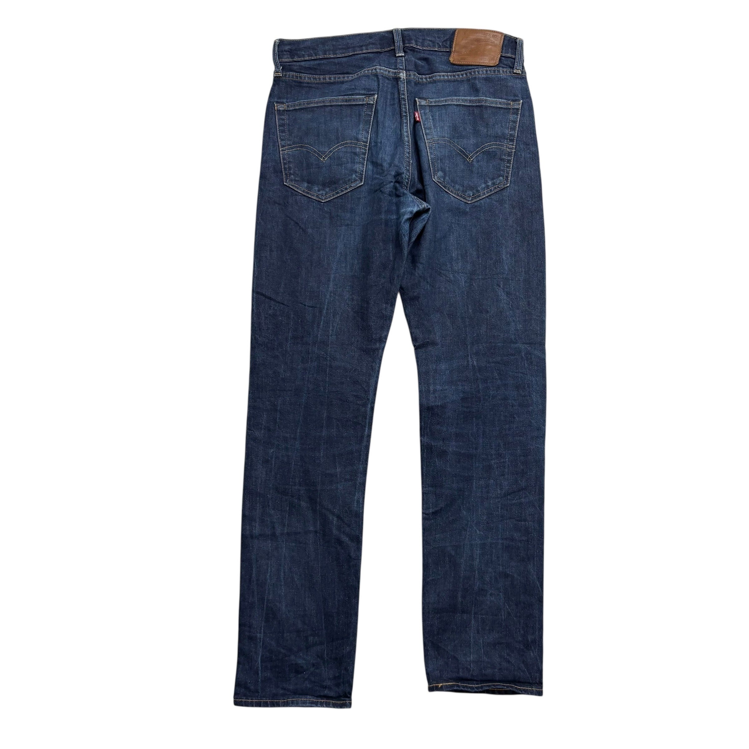 Levis 502 Jeans W32 L33 Mens Dark Blue Regular Tapered Fit Stretch Denim