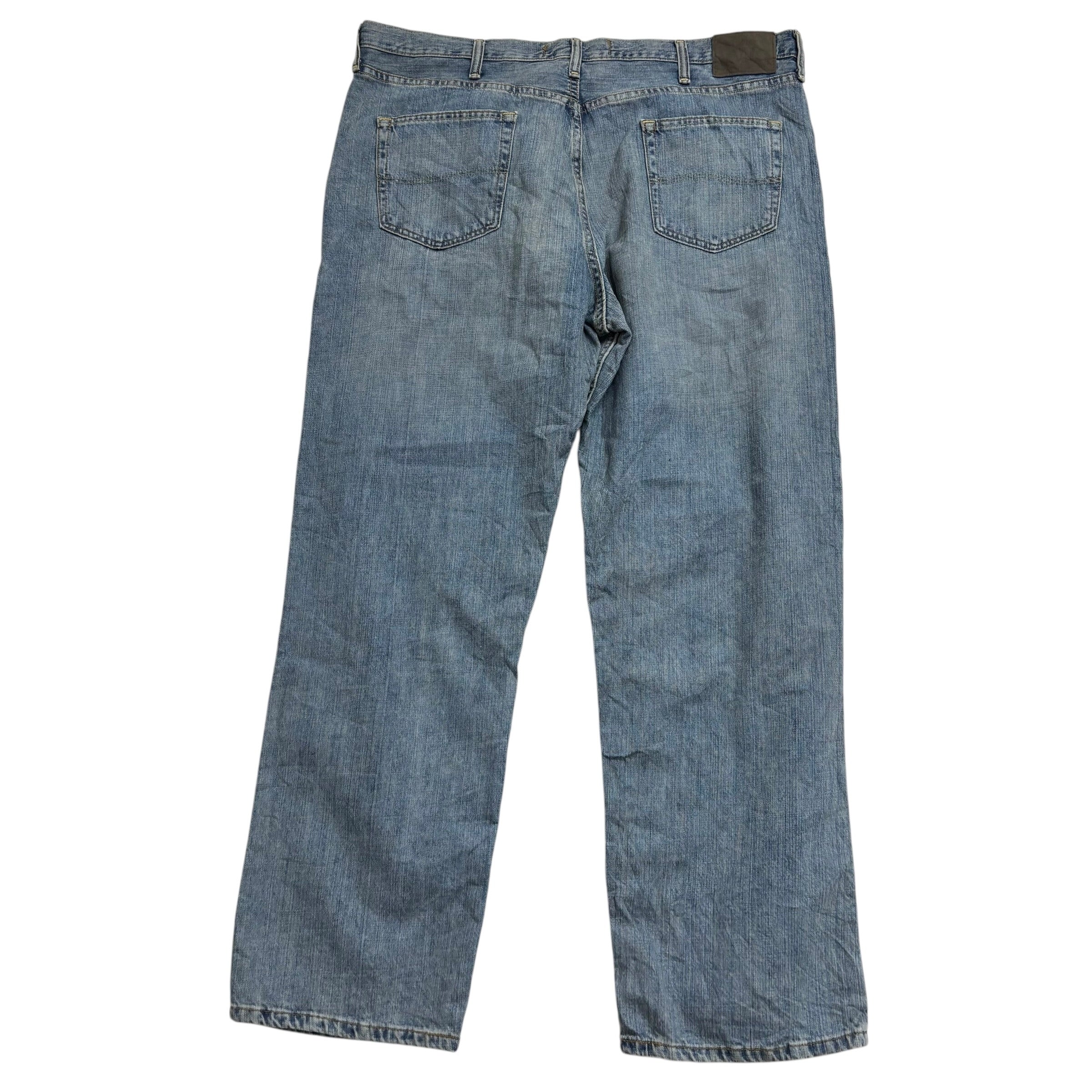 Lee Jeans W42 L32 Mens Mid Blue Relaxed Straight Fit Vintage Denim (E)