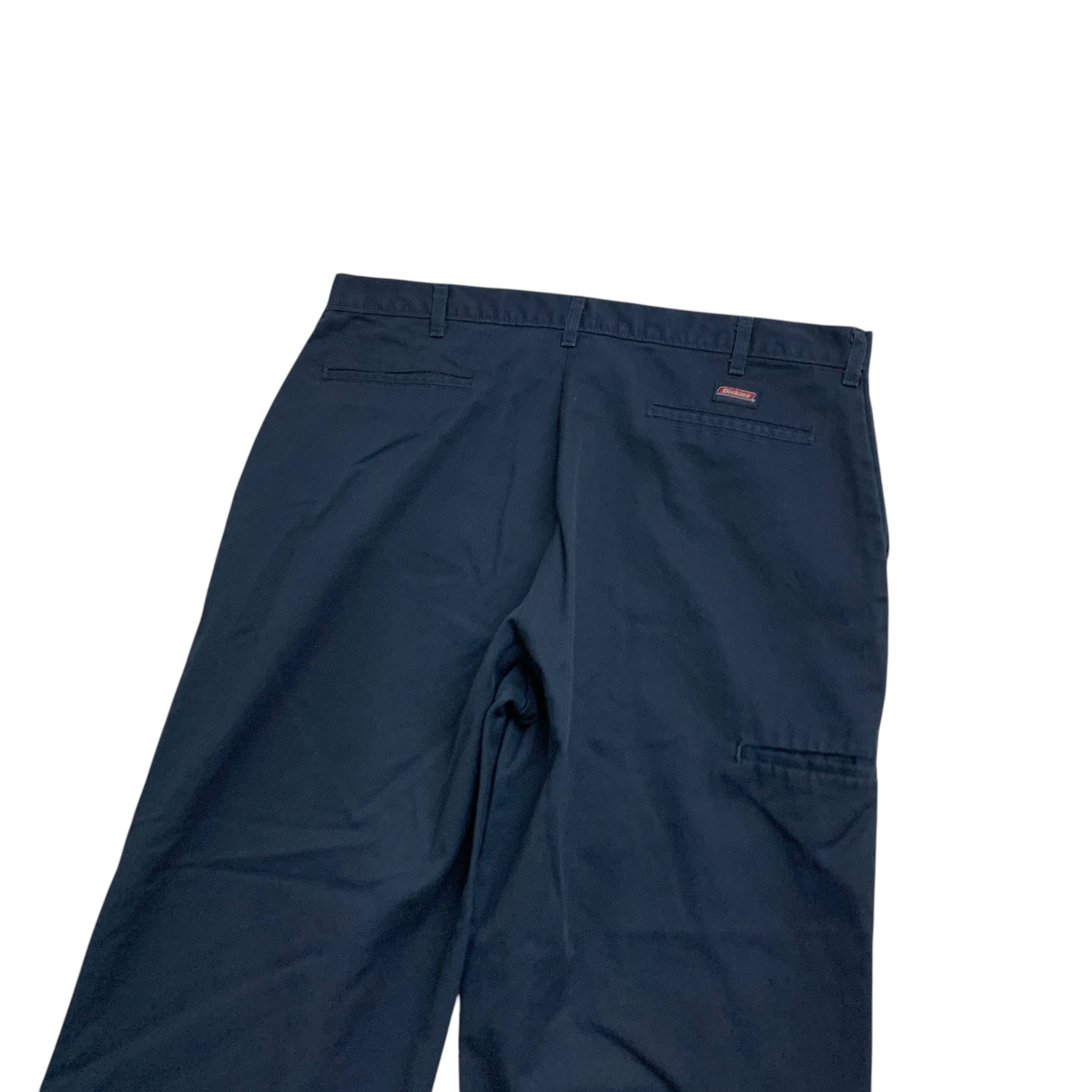 Dickies Double Knee Trousers W40 L32 Mens Blue Pants Baggy Relaxed Fit Workwear