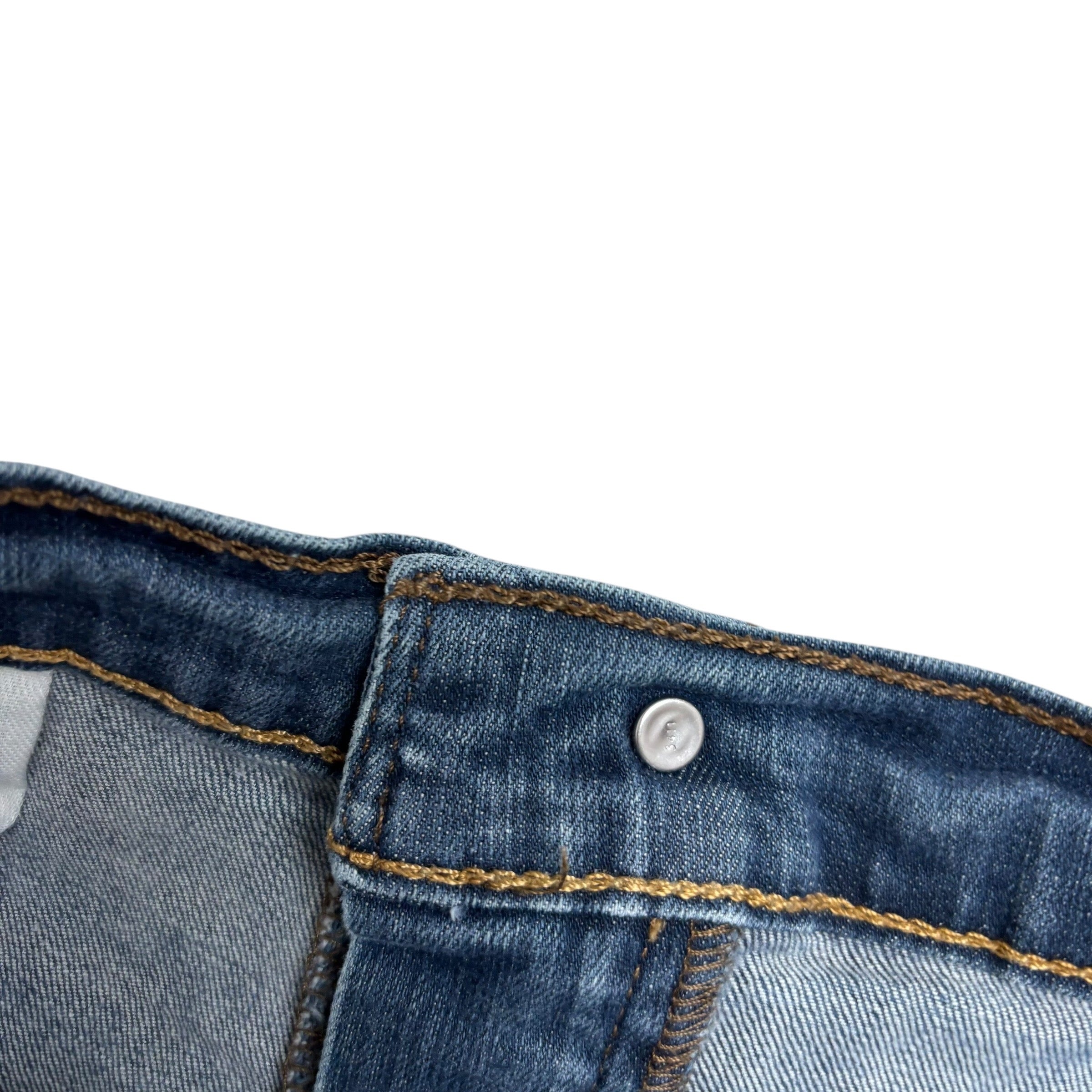 Levis 541 Jeans W38 L31 Mens Dark Blue Athletic Tapered Fit Stretch Denim (E)