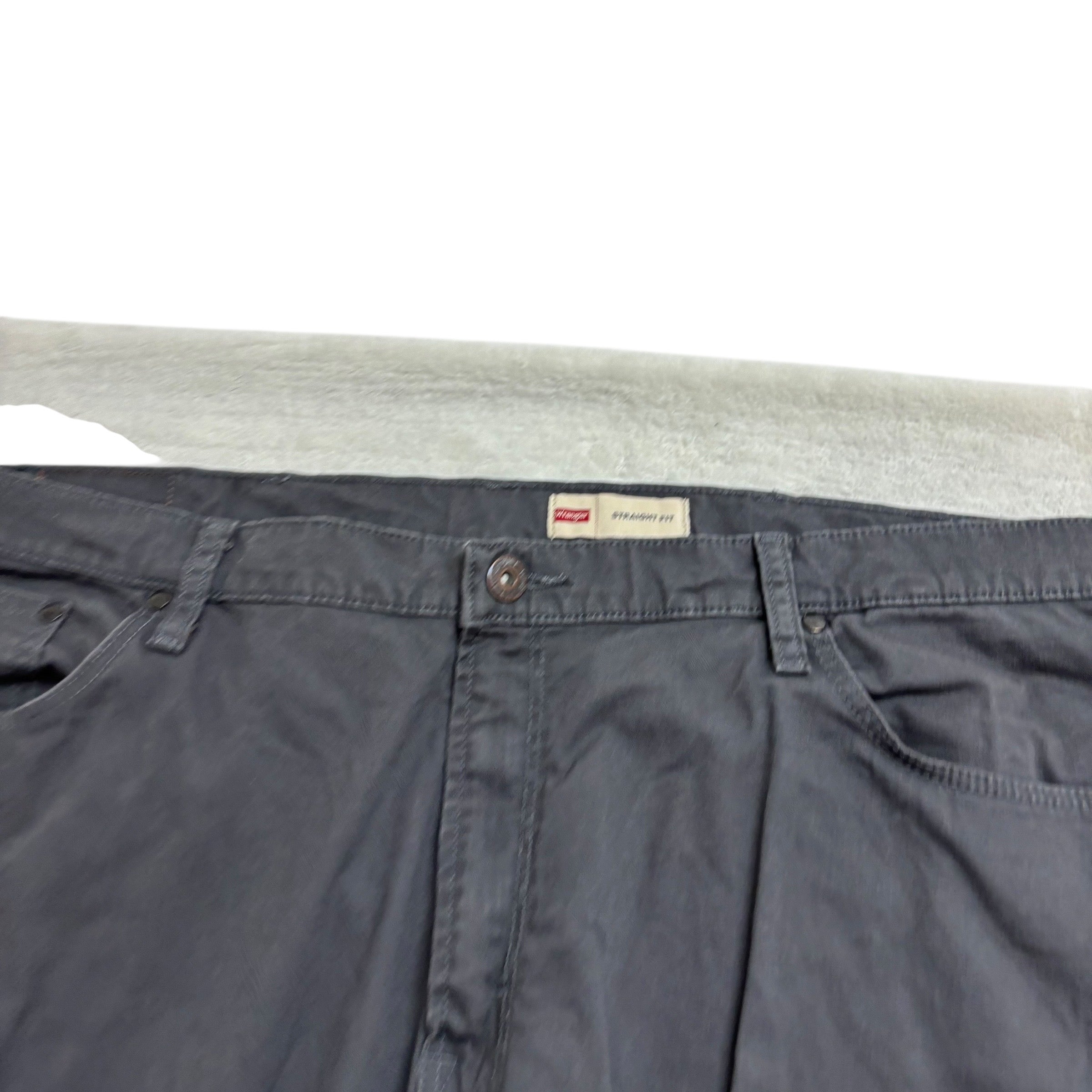 Wrangler Trousers W42 L30 Mens Grey Regular Straight Fit Stretch Pants (E)