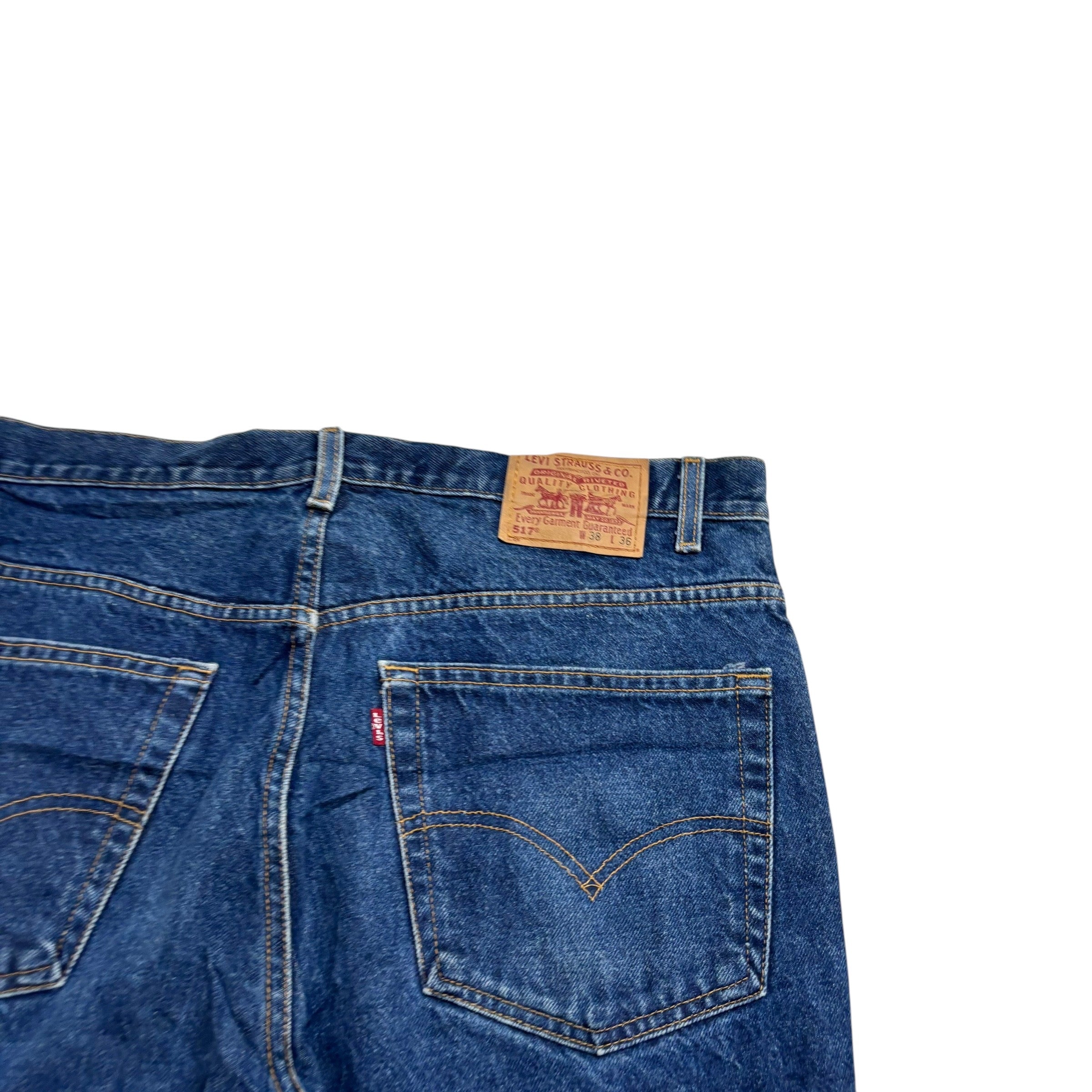 Levis 517 Jeans W38 L36 Mens Mid Blue Regular Bootcut Fit Vintage Denim