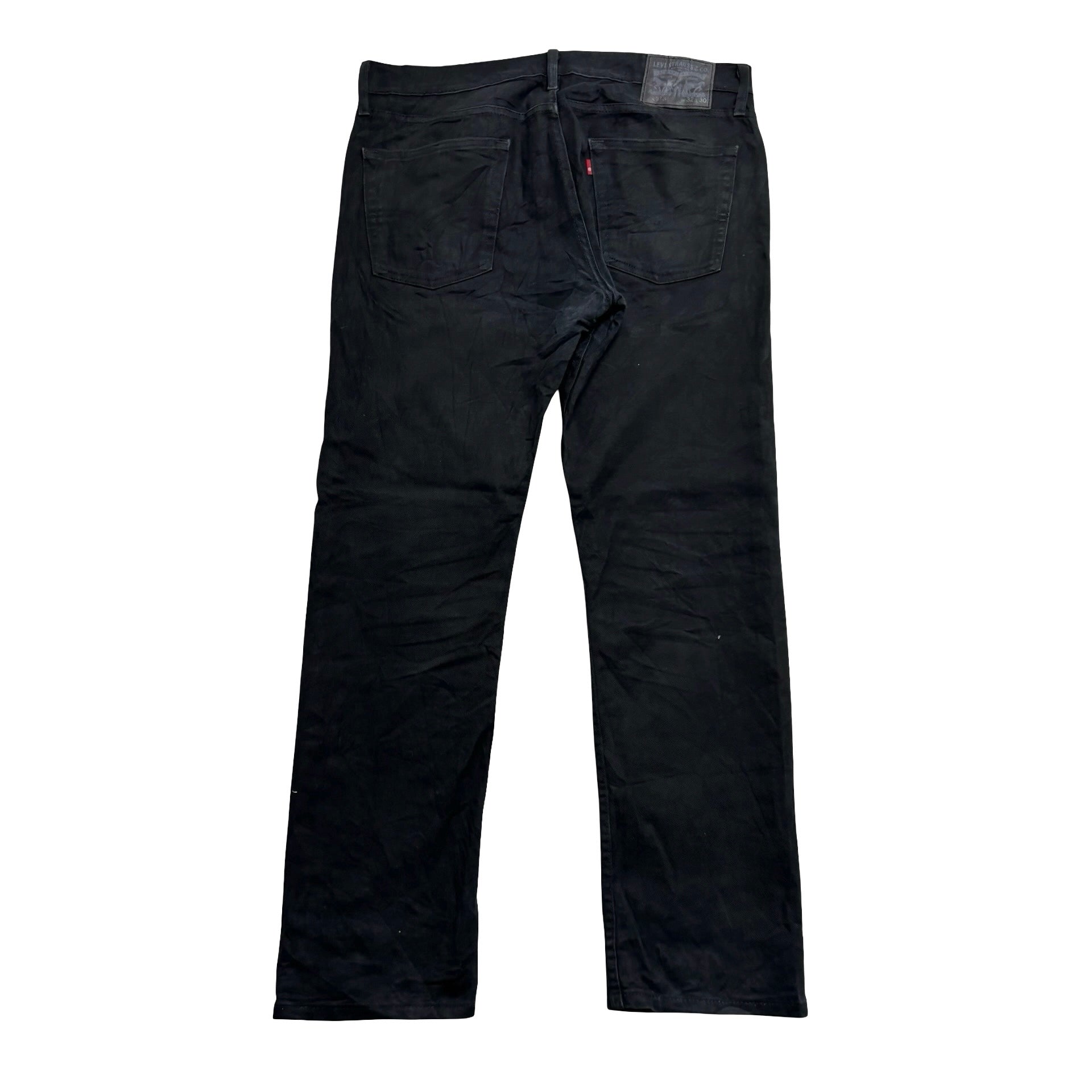 Levis 513 Jeans W34 L30 Mens Black Slim Straight Fit Stretch Denim
