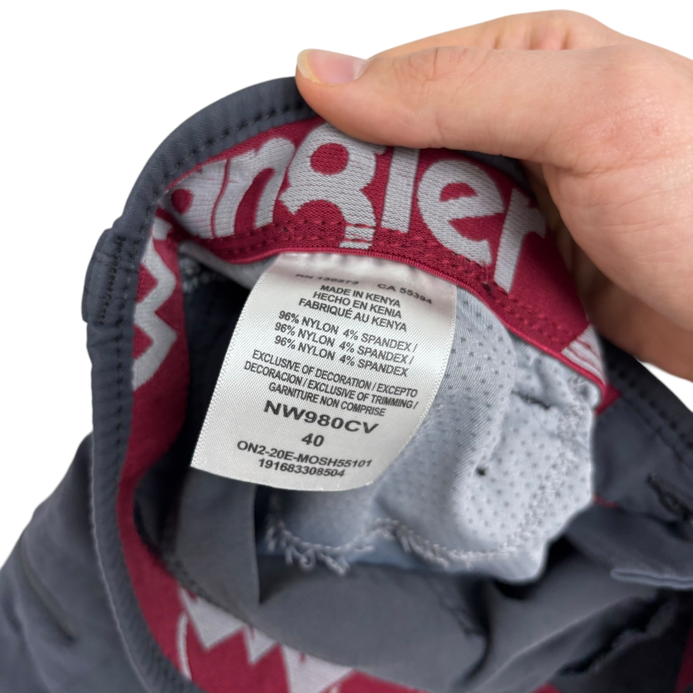 Wrangler Cargo Shorts W40 Mens Grey Relaxed Fit Nylon (E)