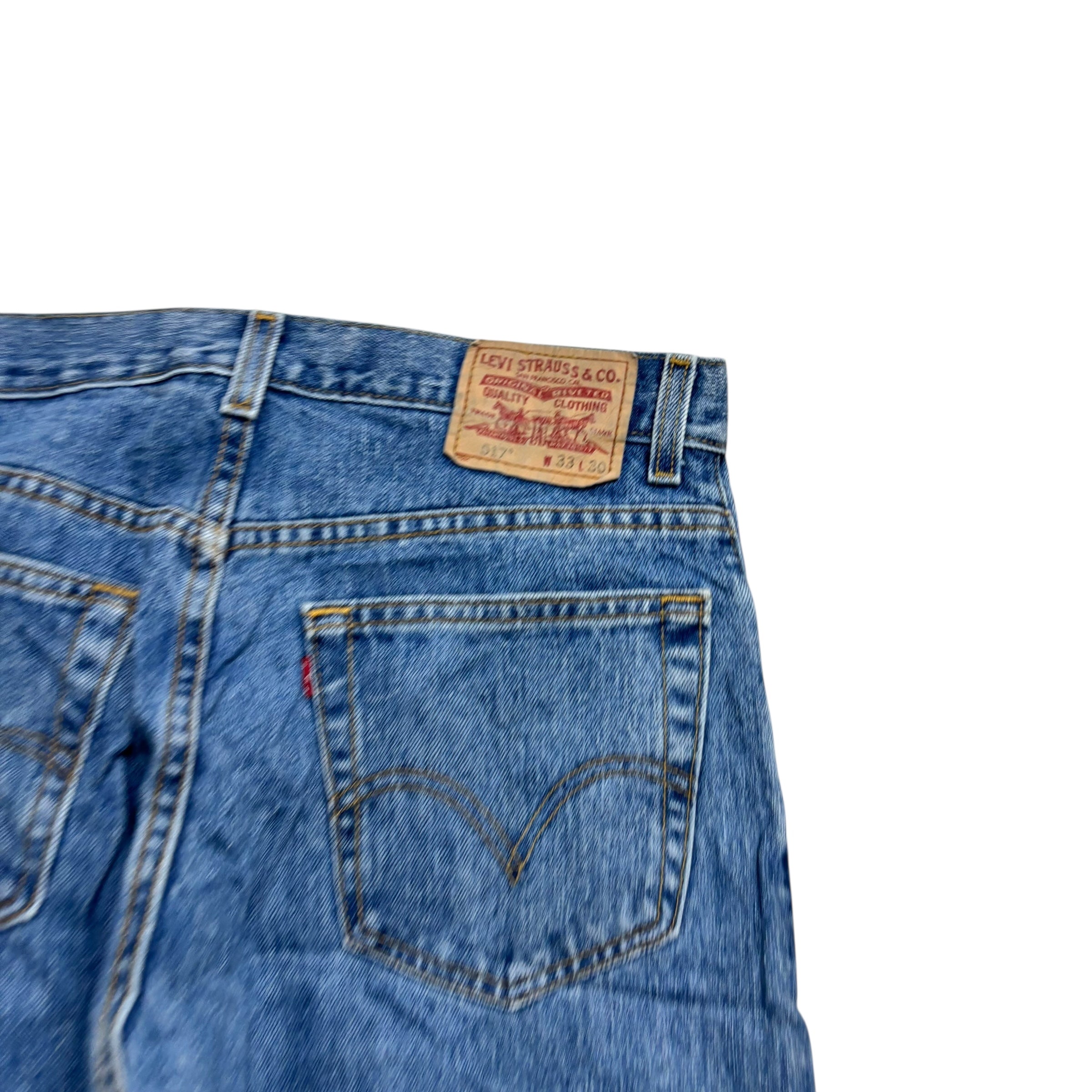 Levis 517 Jeans W33 L30 Mens Light Blue Regular Bootcut Fit Vintage Denim (E)