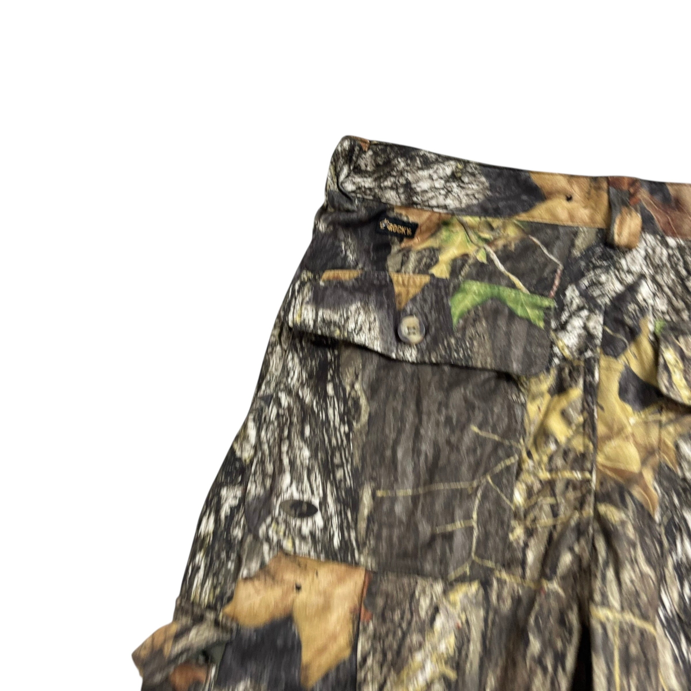 Realtree Trousers W36 L32 Mens Cargo Camo Regular Fit Pants Polyester (E)