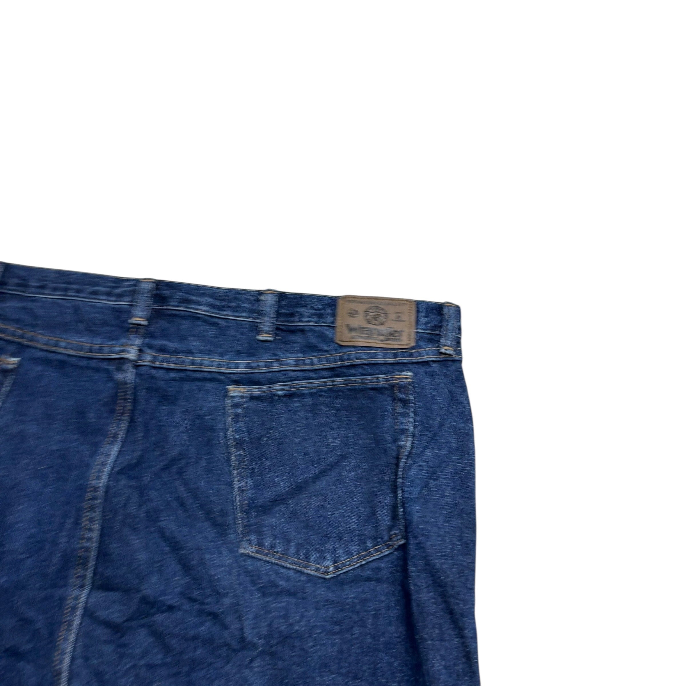 Wrangler Jeans W48 L29 Mens Dark Blue Regular Straight Fit Vintage Denim (E)