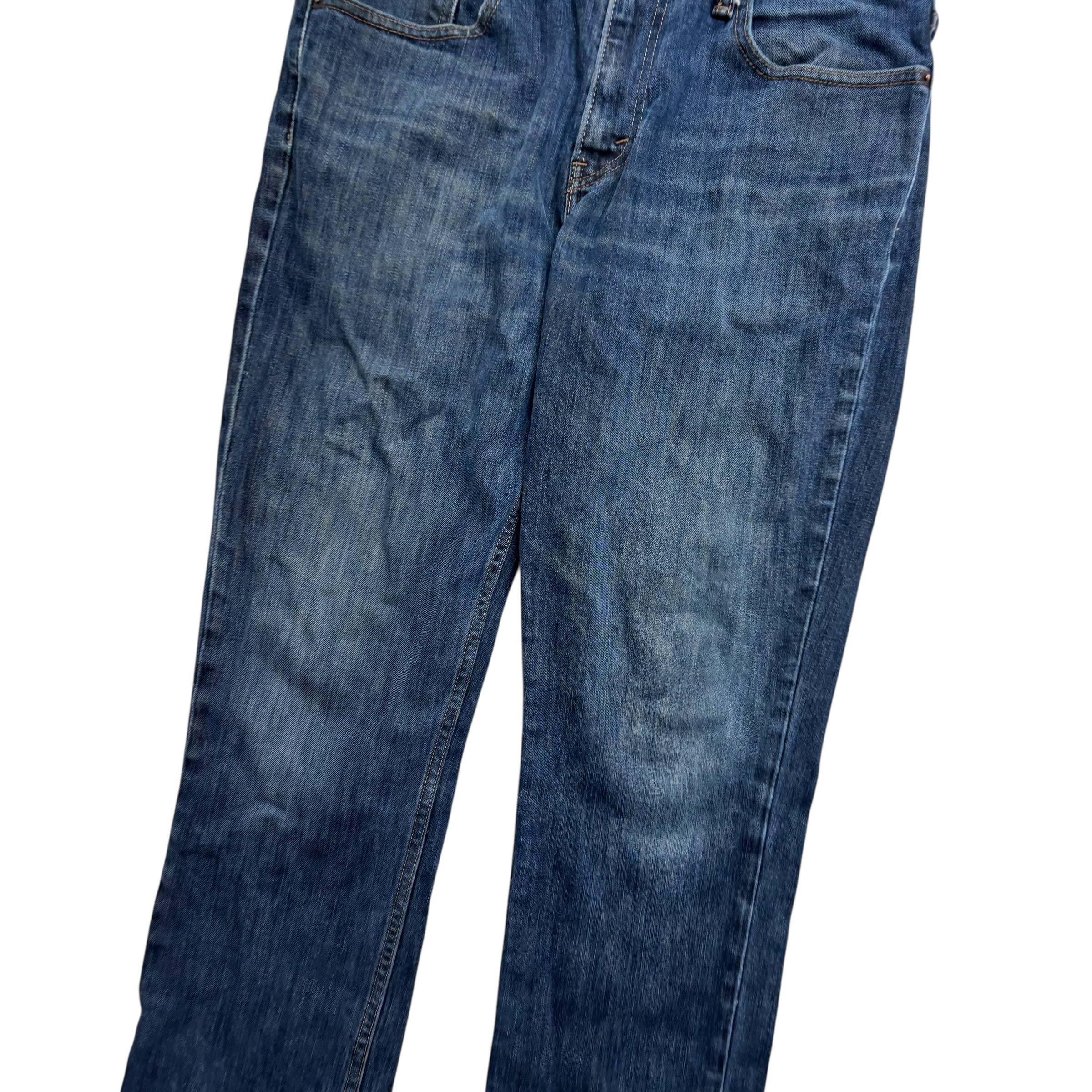 Levis 511 Jeans W33 L34 Mens Dark Blue Slim Fit Stretch Denim (F)
