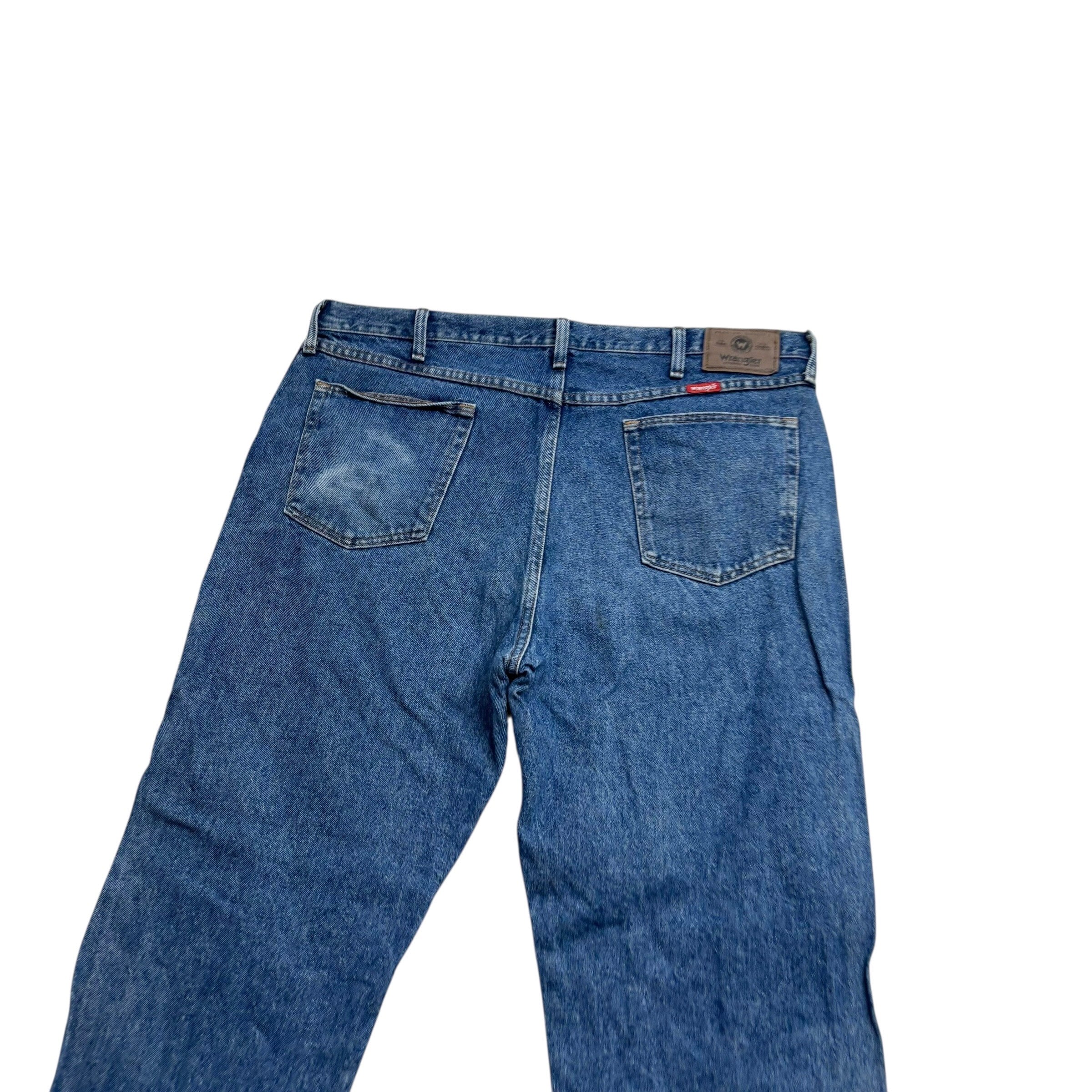 Wrangler Jeans W40 L30 Mens Mid Blue Regular Straight Fit Vintage Denim