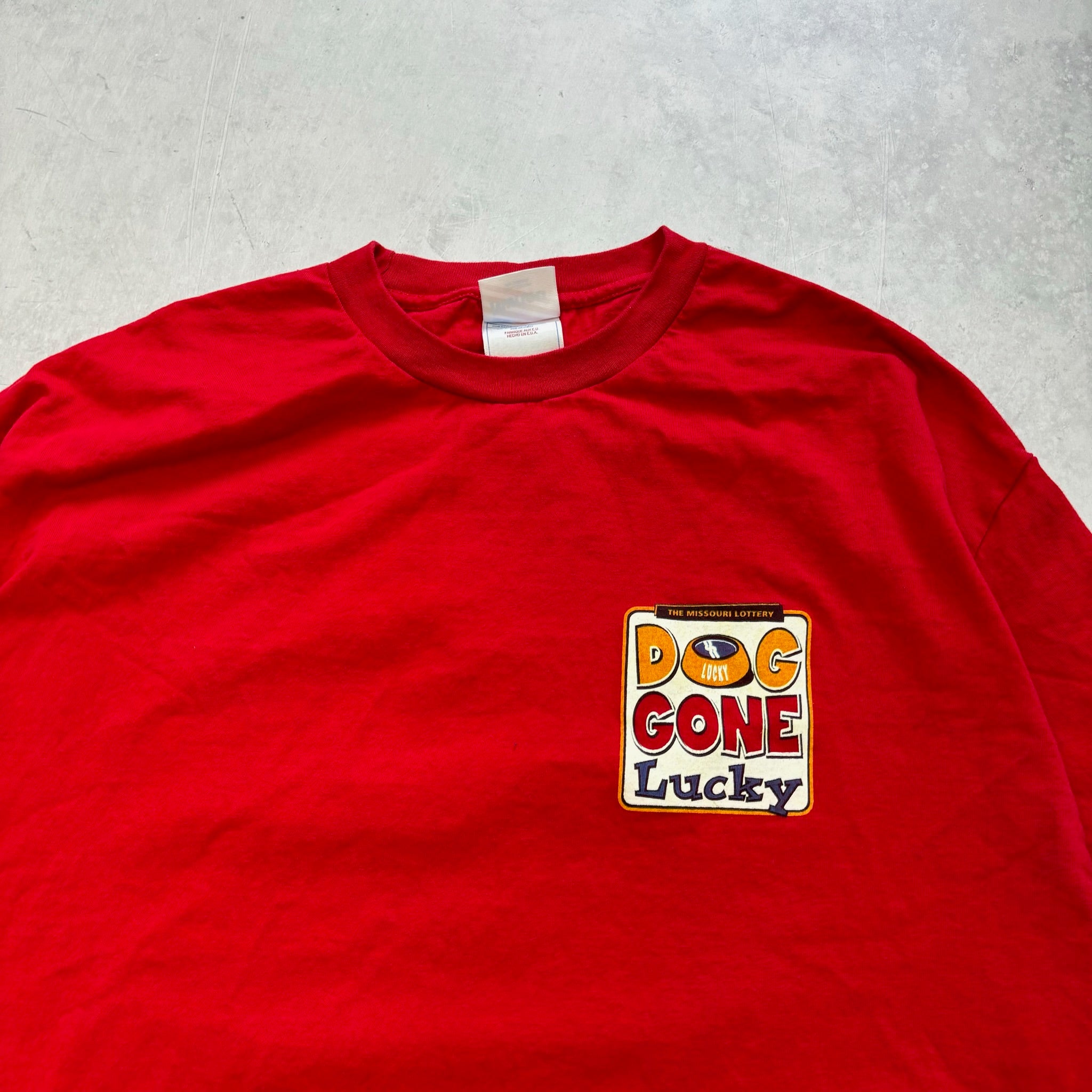 Vintage T Shirt Mens XL Red Graphic Print 00s USA Dog (E)