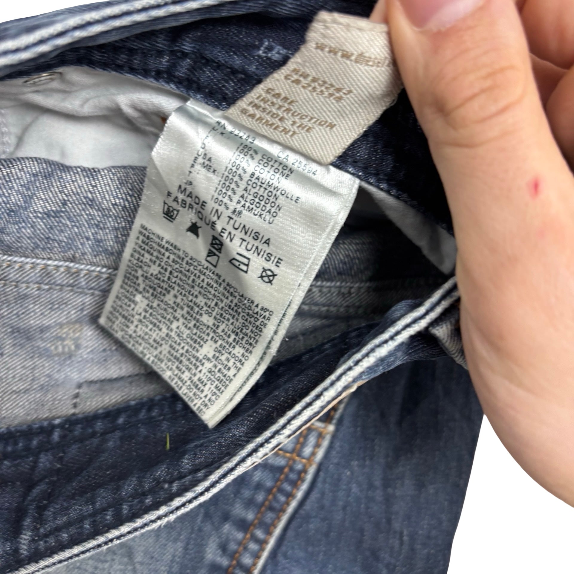 Diesel Larkee Jeans W30 L32 Mens Dark Blue Regular Straight Fit Denim