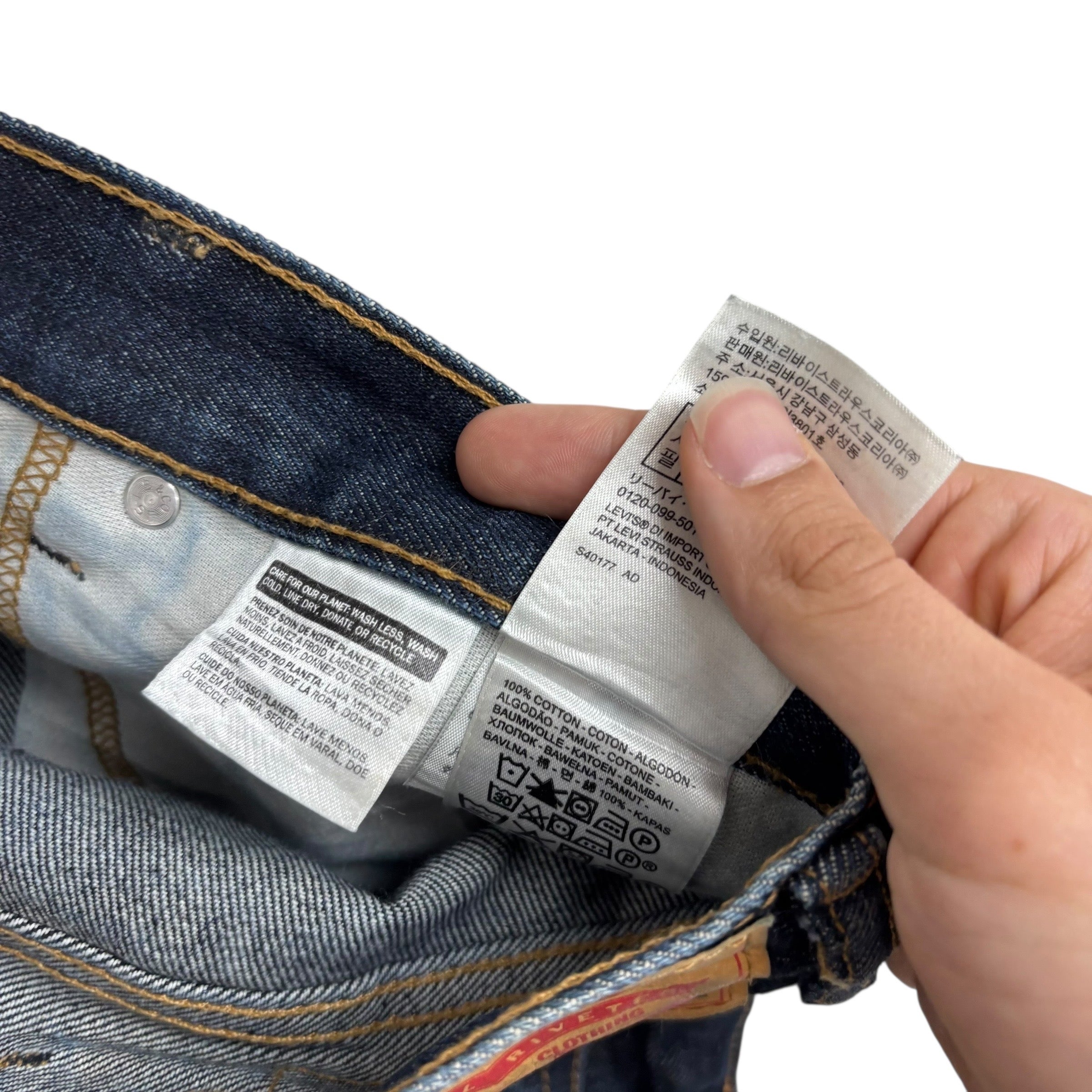 Levis 517 Jeans W40 L32 Mens Dark Blue Regular Bootcut Fit Denim