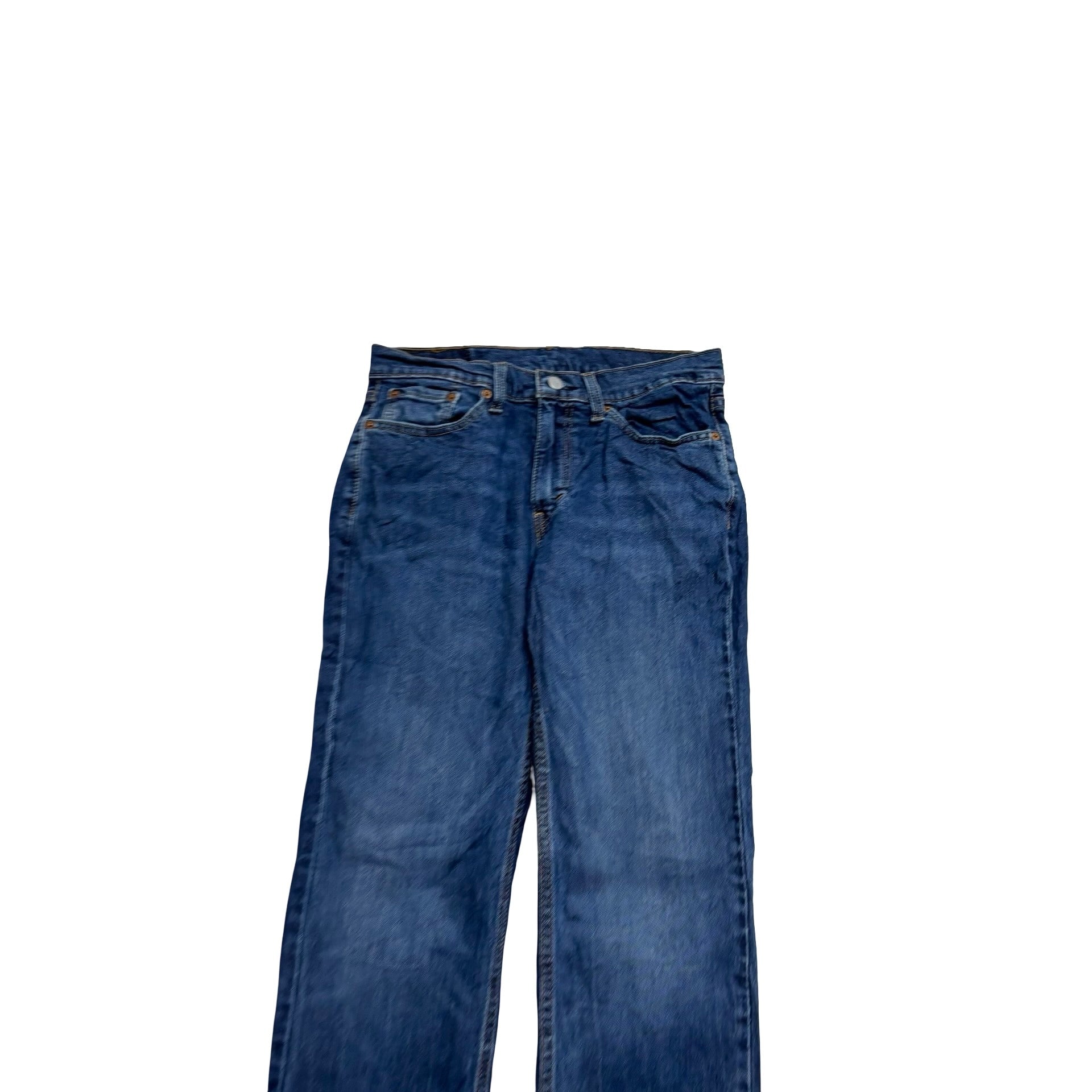 Levis 514 Jeans W30 L30 Mens Mid Blue Regular Straight Fit Stretch Denim (E)