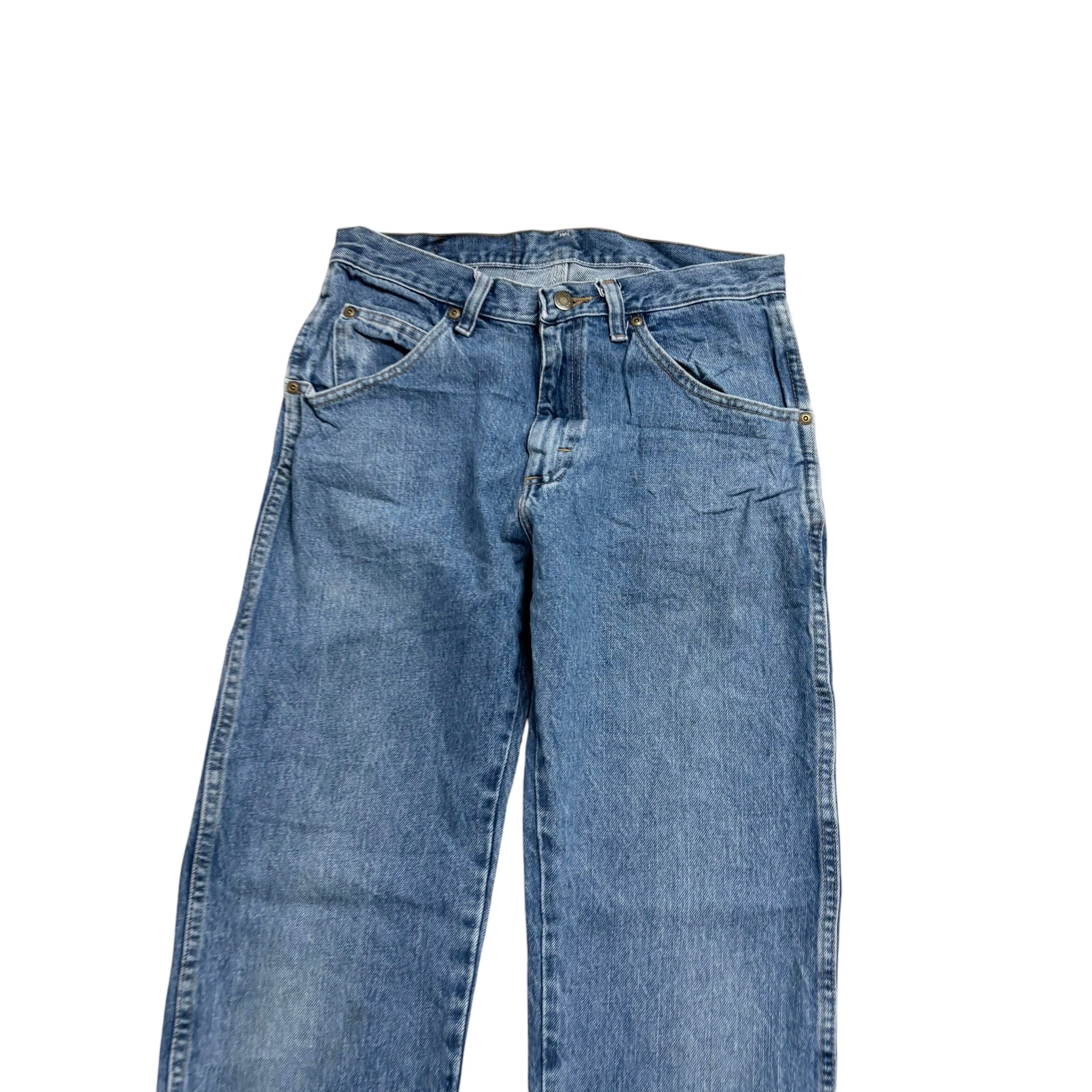 Wrangler Jeans W29 L32 Mens Regular Straight Fit Light Blue Denim