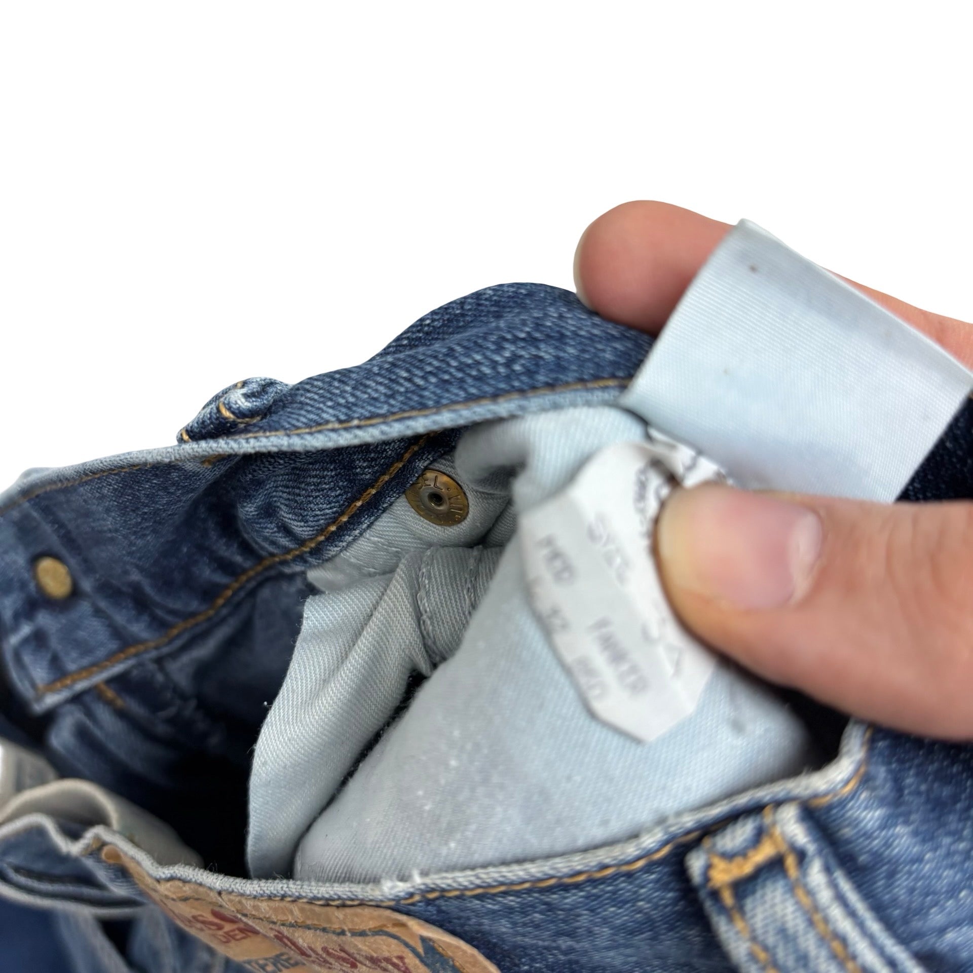 Diesel Fanker Jeans W34 L32 Womens Mid Blue Regular Bootcut Fit Denim