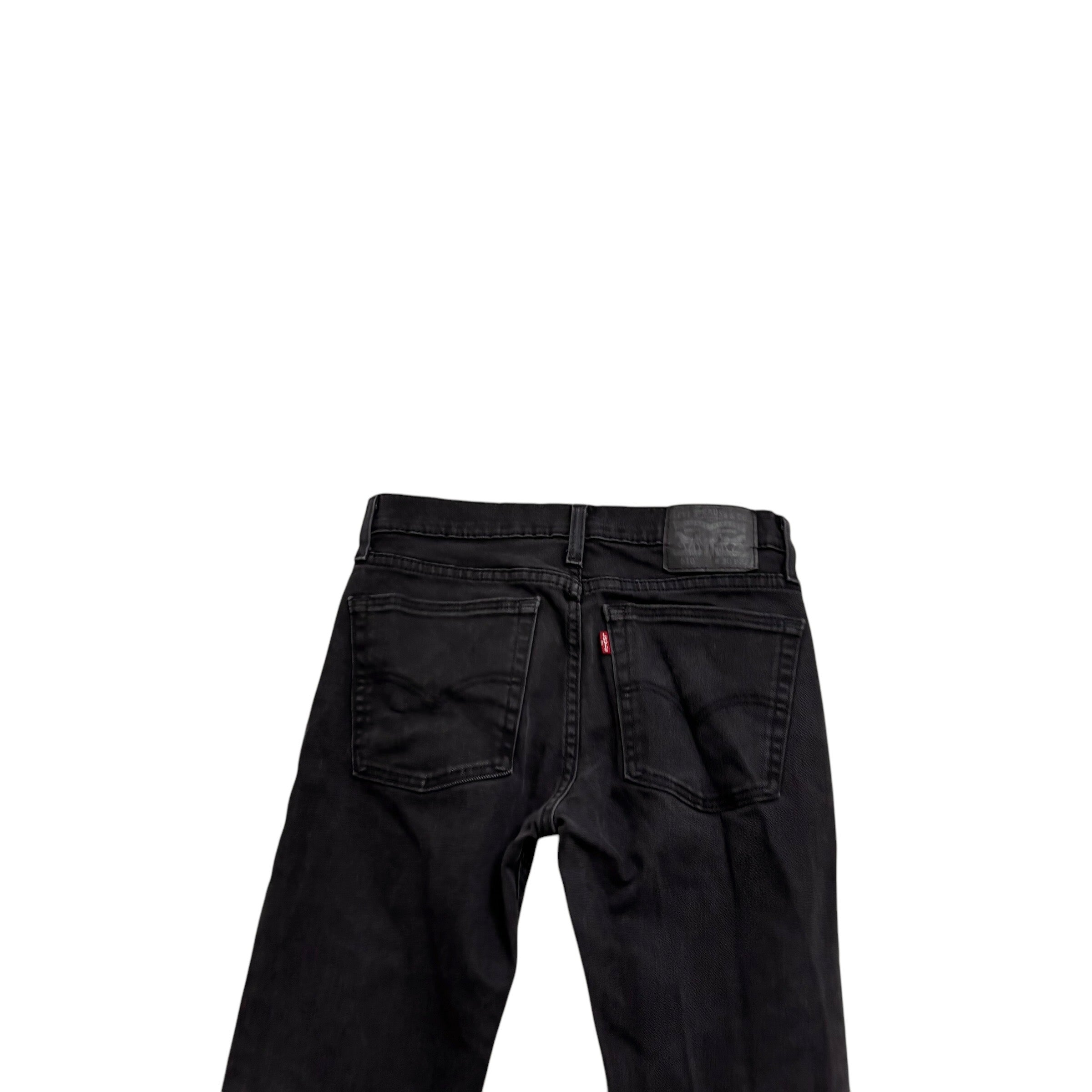 Levis 510 Jeans W30 L32 Mens Black Skinny Fit Stretch Denim