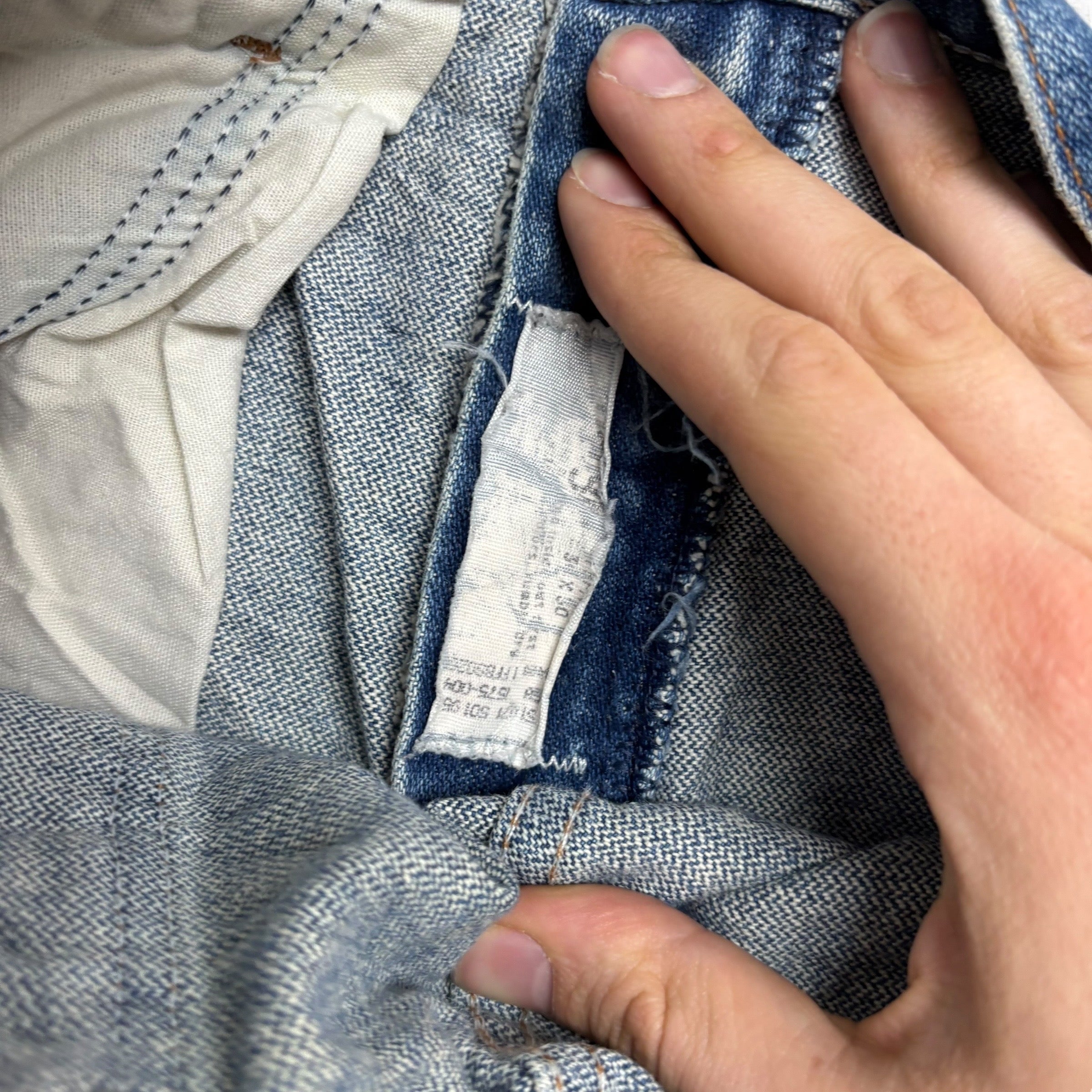 Wrangler Jeans Cowboy Cut W32 L27 Mens Mid Blue 13MWZ Original Fit Denim (F)