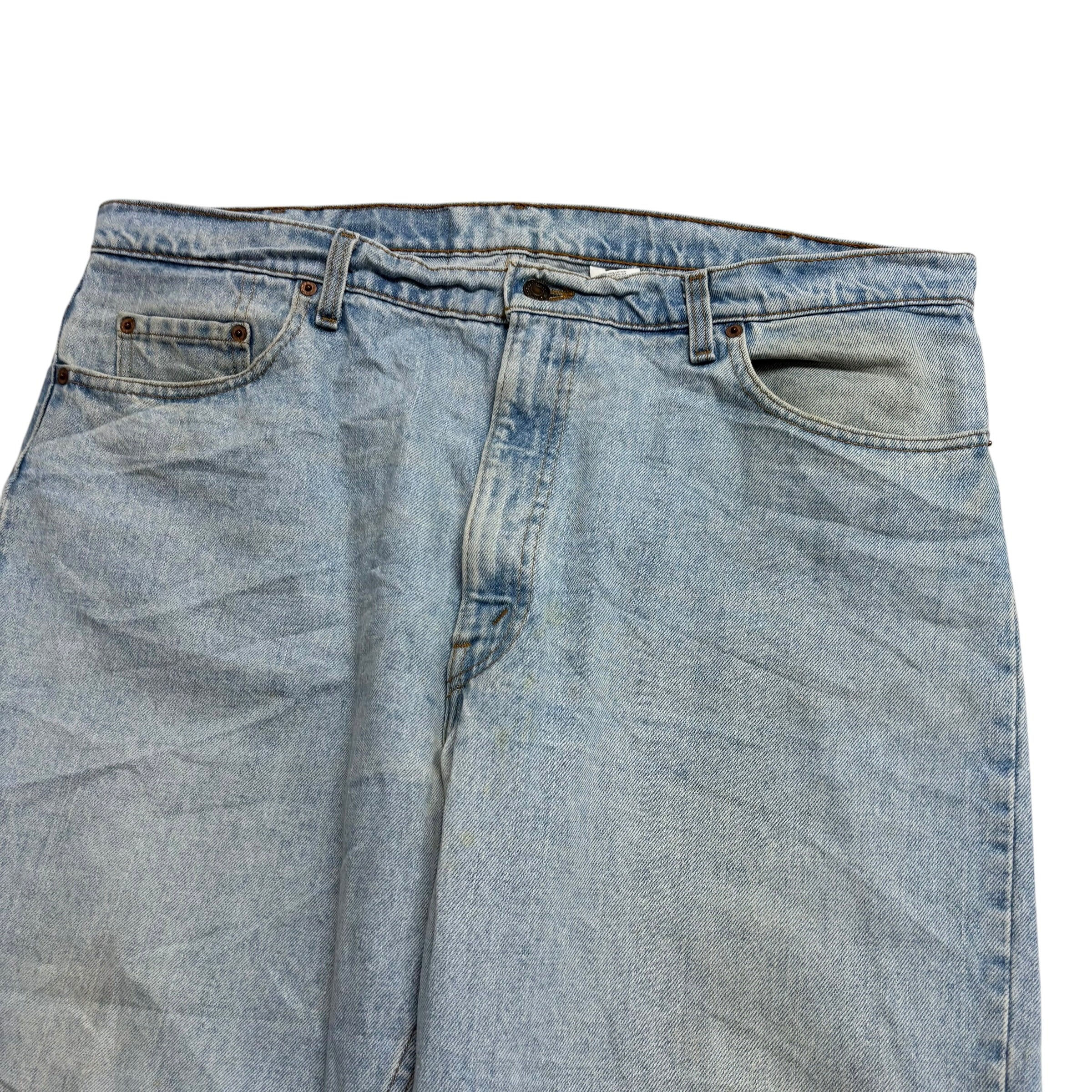 Levis 550 Jeans W40 L30 Mens Light Blue Relaxed Taper Made In USA Vintage (F)