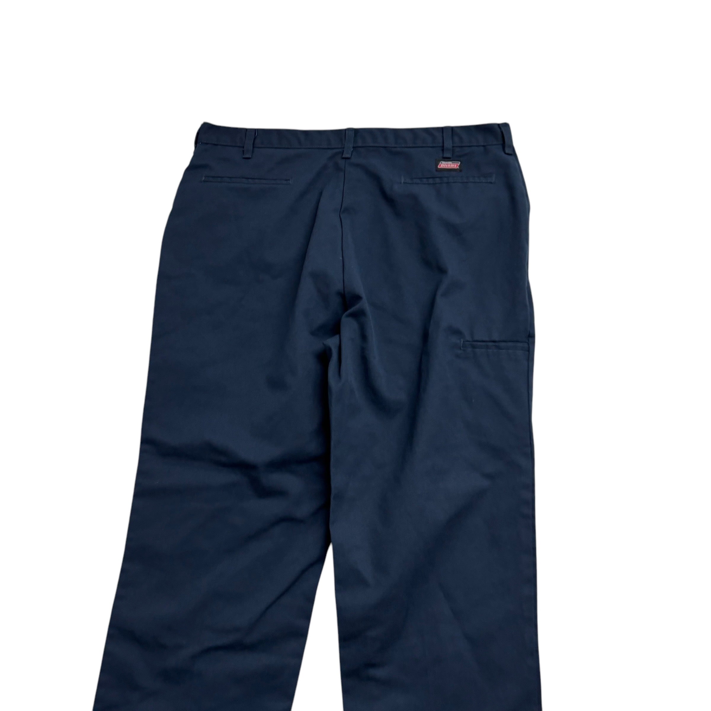 Dickies Double Knee Trousers W40 L29 Mens Blue Pants Relaxed Straight Fit