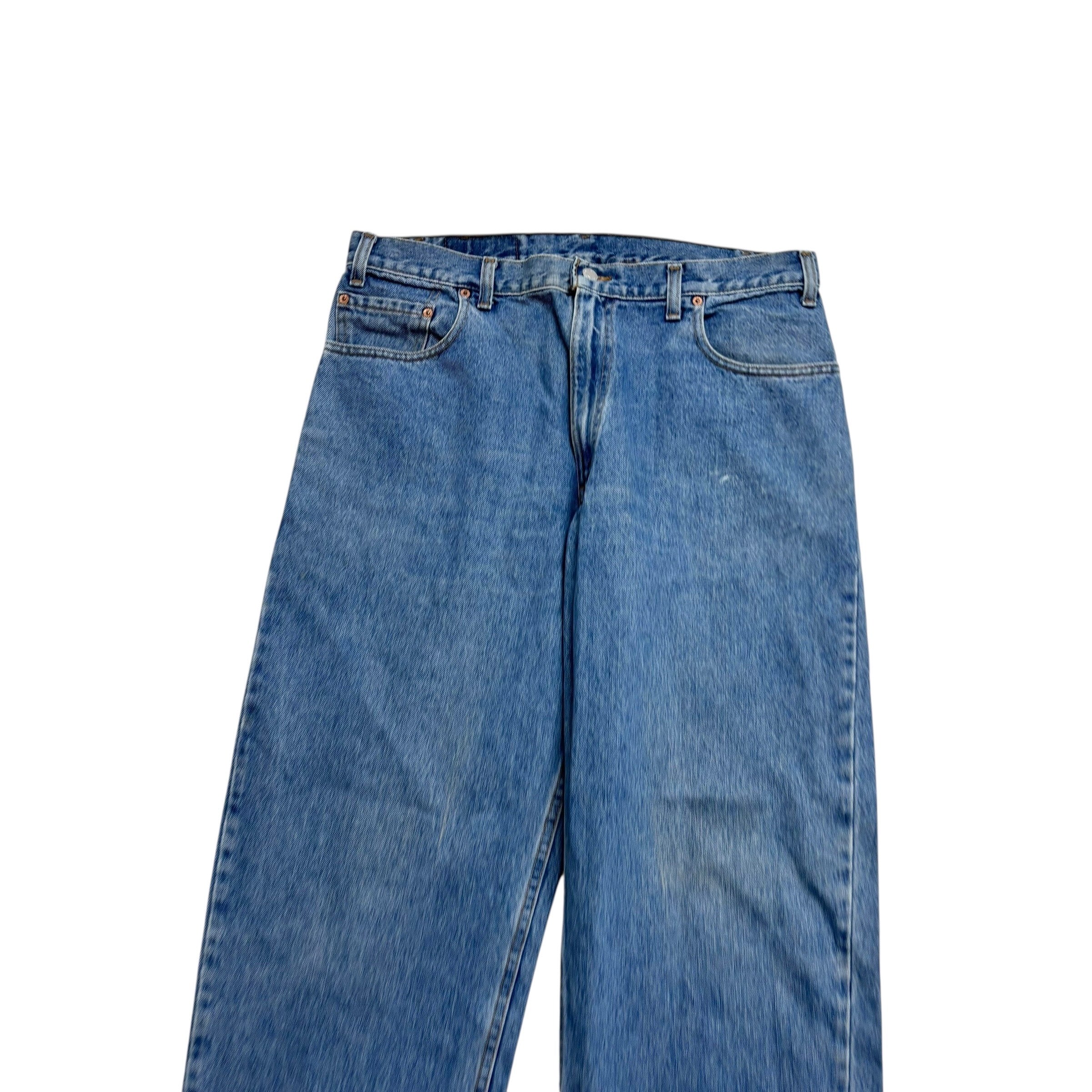 Levis 560 Jeans W36 L32 Mens Mid Blue Baggy Relaxed Tapered Fit Vintage Denim