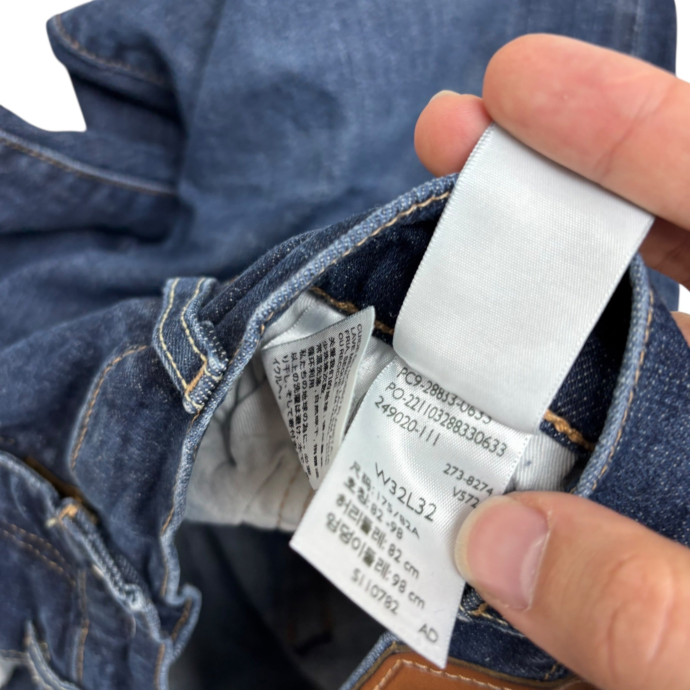 Levis 512 Jeans W32 L32 Mens Dark Blue Slim Tapered Fit Stretch Denim