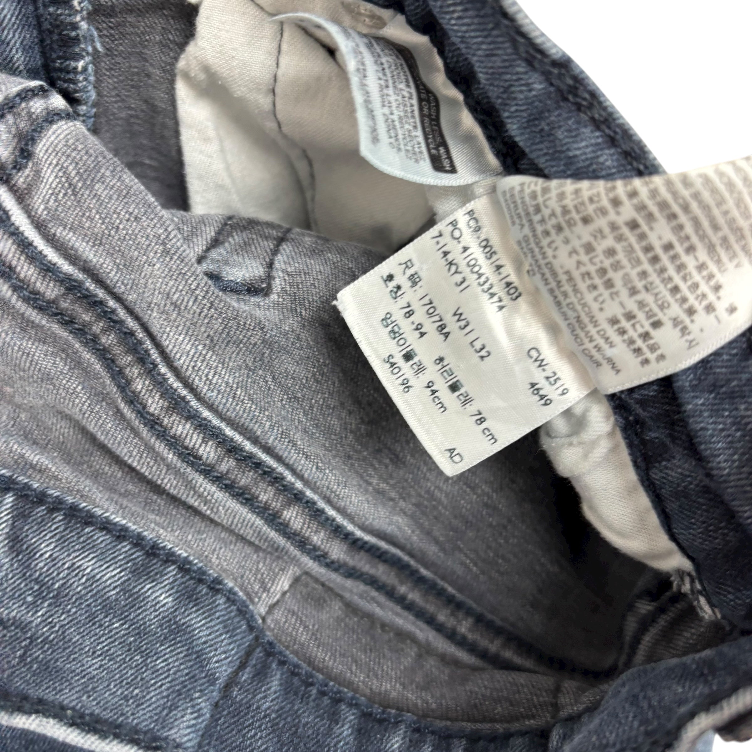 Levis 514 Jeans W30 L31 Mens Navy Blue Slim Straight Fit Stretch Denim