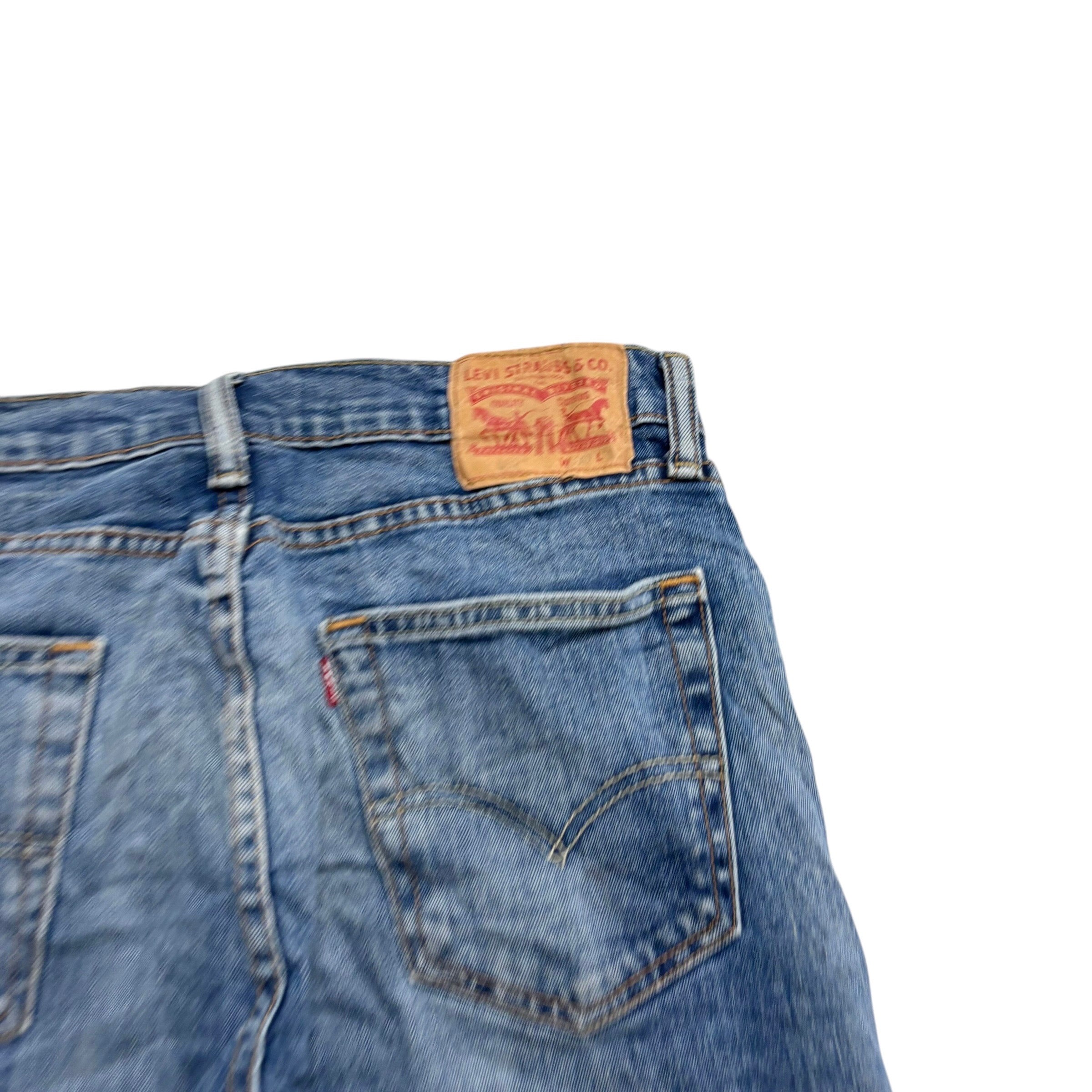 Levis 502 Jeans W30 L30 Mens Mid Blue Regular Tapered Fit Stretch Denim