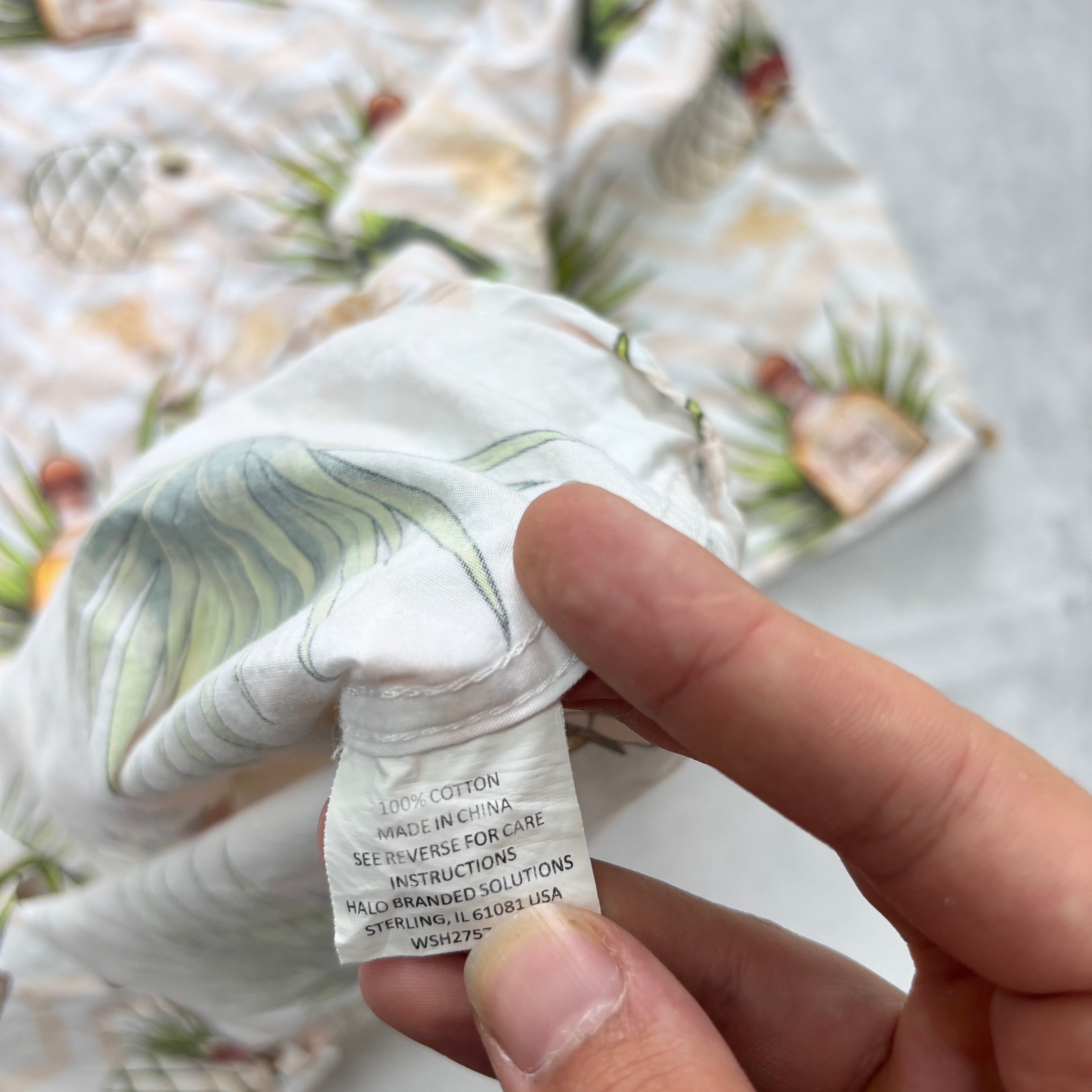 Hawaiian Shirt Mens Large Pink Floral Aloha Short Sleeve Cotton