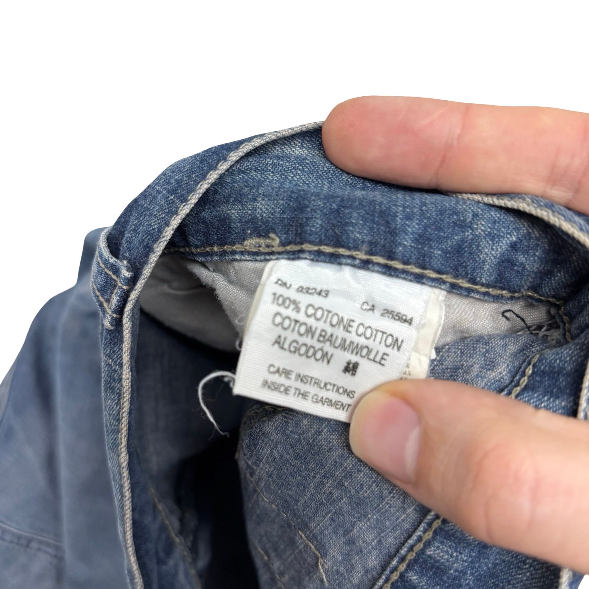 Diesel Baggy Jeans W36 L34 Mens Mid Blue Relaxed Fit Vintage Y2K Denim (E)