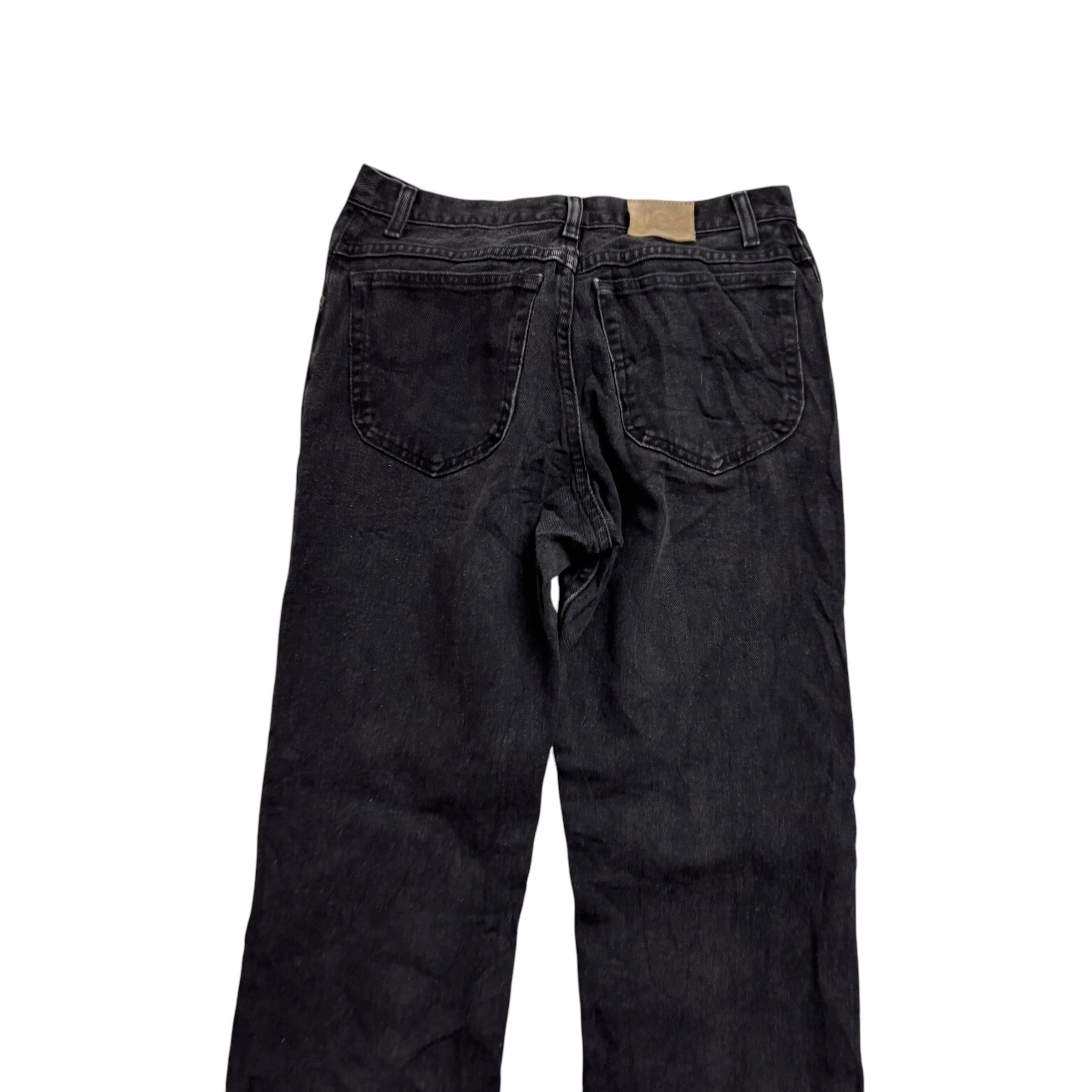 Lee Jeans W31 L30 Mens Black Regular Straight Fit Vintage 90s Denim (E)