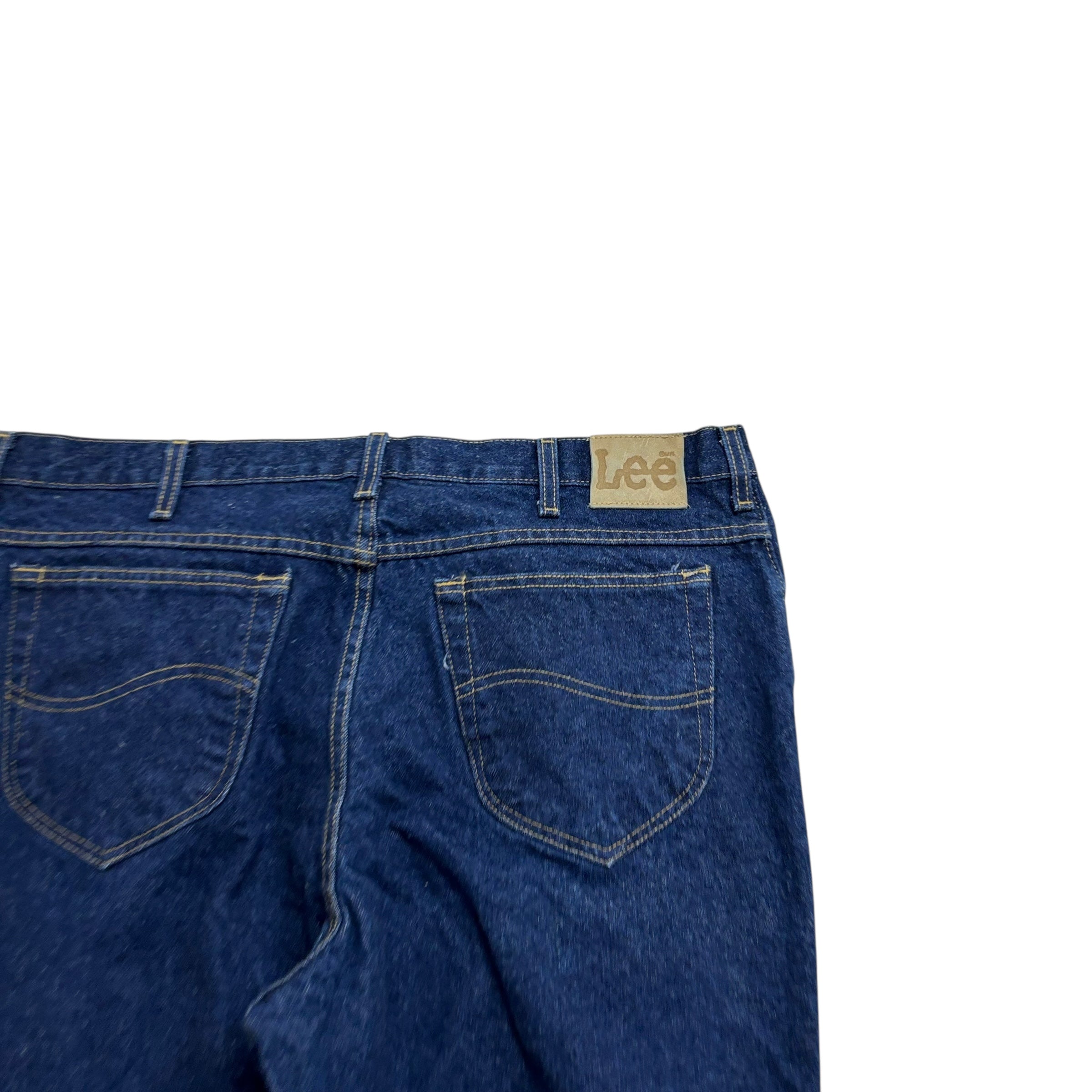 Lee Jeans W40 L30 Mens Dark Blue Relaxed Straight Fit Vintage Denim (E)