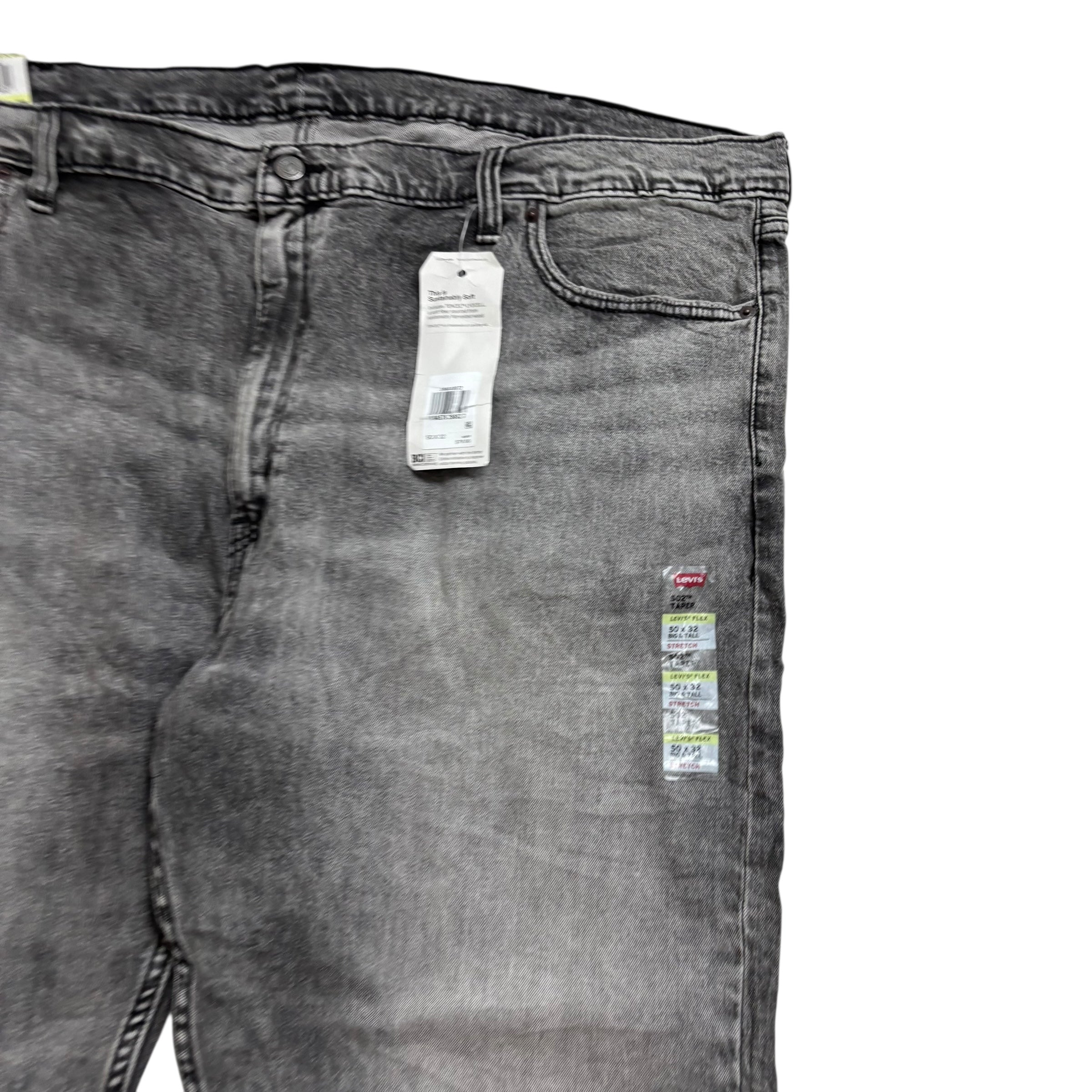 Levis 541 Jeans W50 L30 Mens Grey Athletic Tapered Fit Stretch Denim