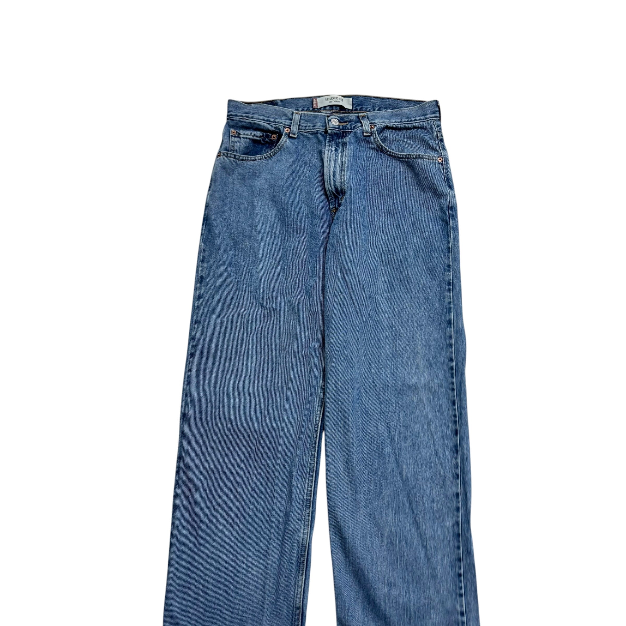 Levis 550 Jeans W32 L36 Mens Mid Blue Baggy Relaxed Straight Vintage Denim (E)