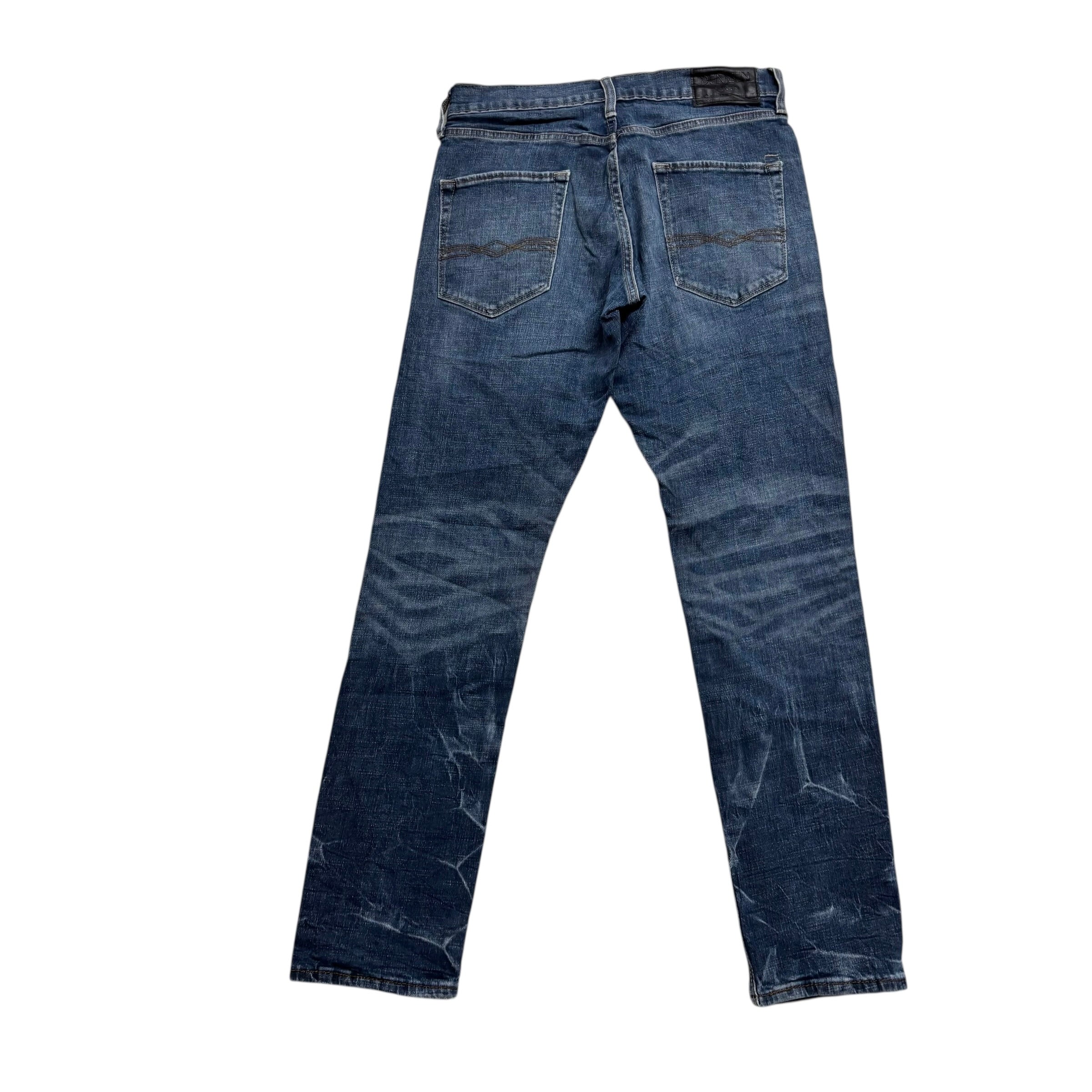 Levis Denizen Jeans W29 L31 Mens Mid Blue Regular Tapered Fit Stretch Denim