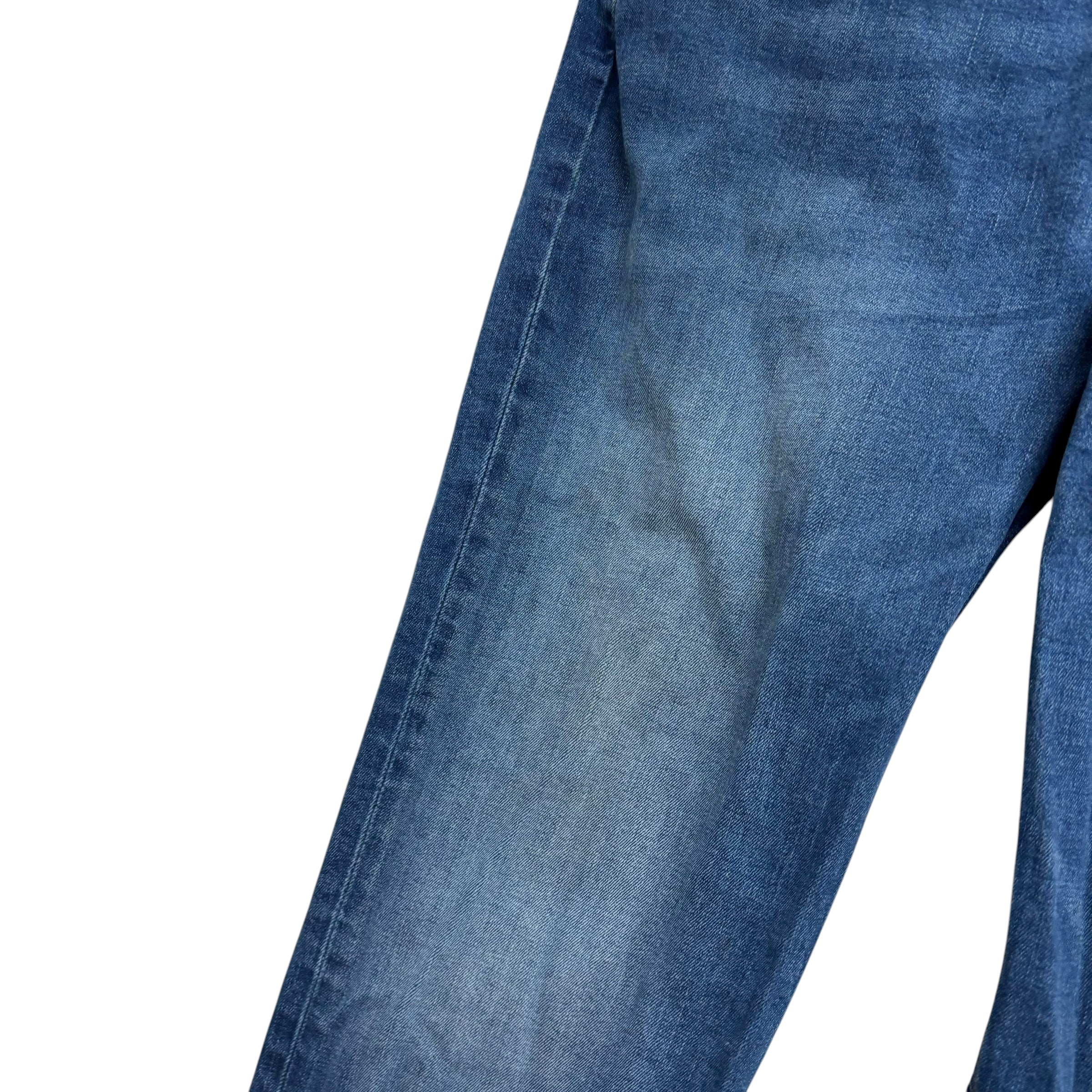 Levis 514 Jeans W36 L32 Mens Mid Blue Regular Straight Fit Stretch Denim