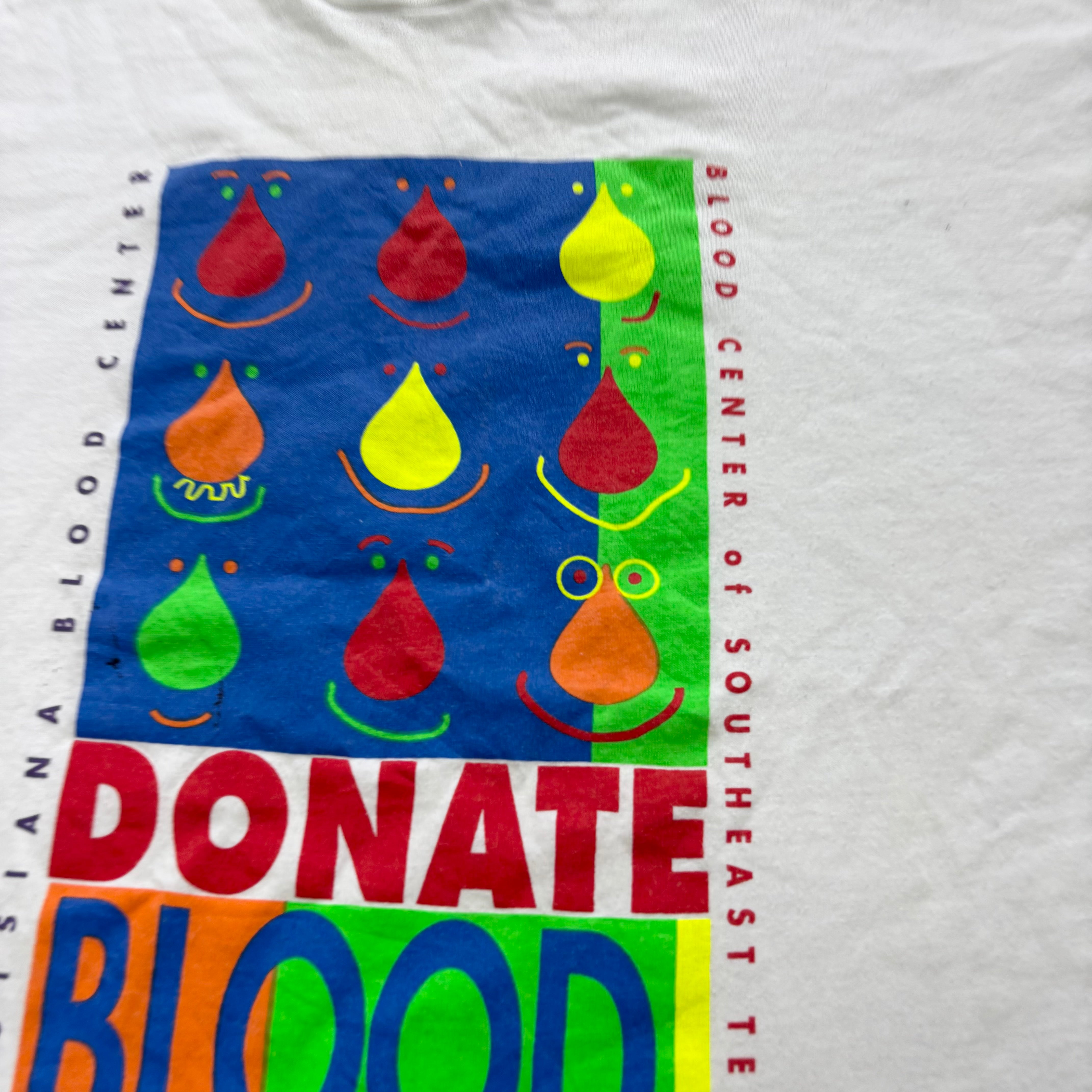 Vintage T Shirt Mens Large White Single Stitch Graphic Print 90s