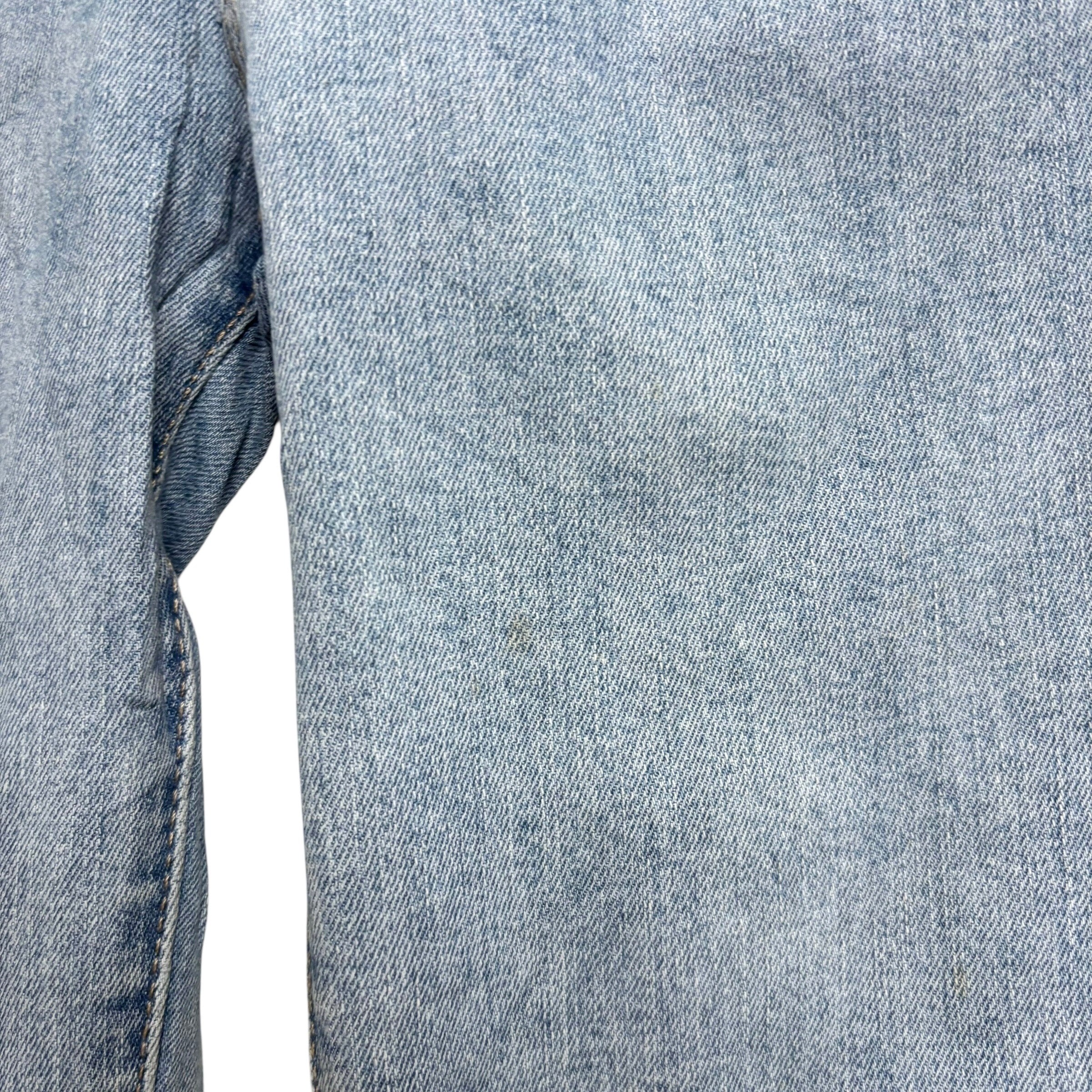 Levis 721 Jeans W24 L30 Womens High Rise Skinny Light Blue Stretch Denim