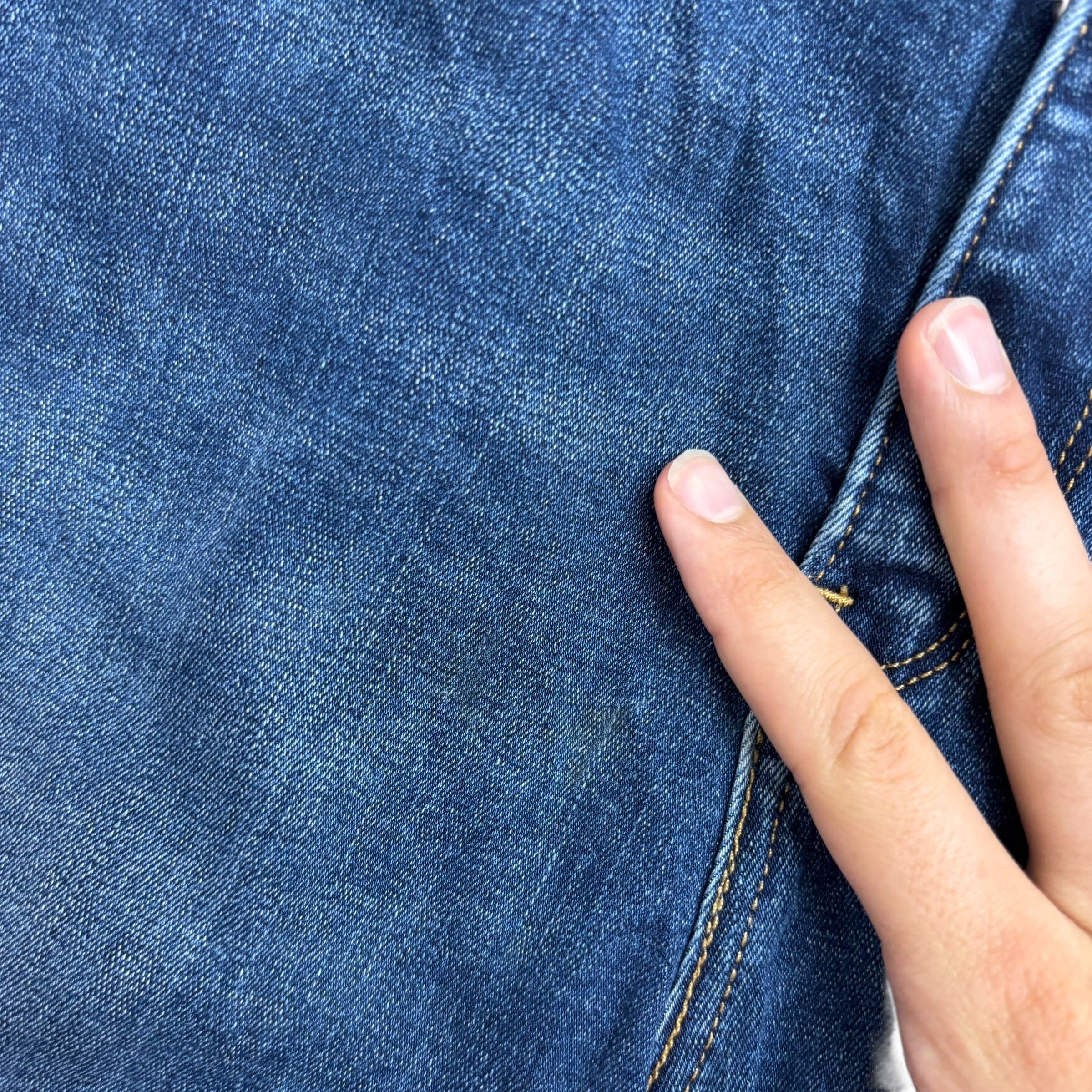 Levis 512 Jeans W31 L32 Womens Slimming Bootcut Dark Blue Stretch Denim