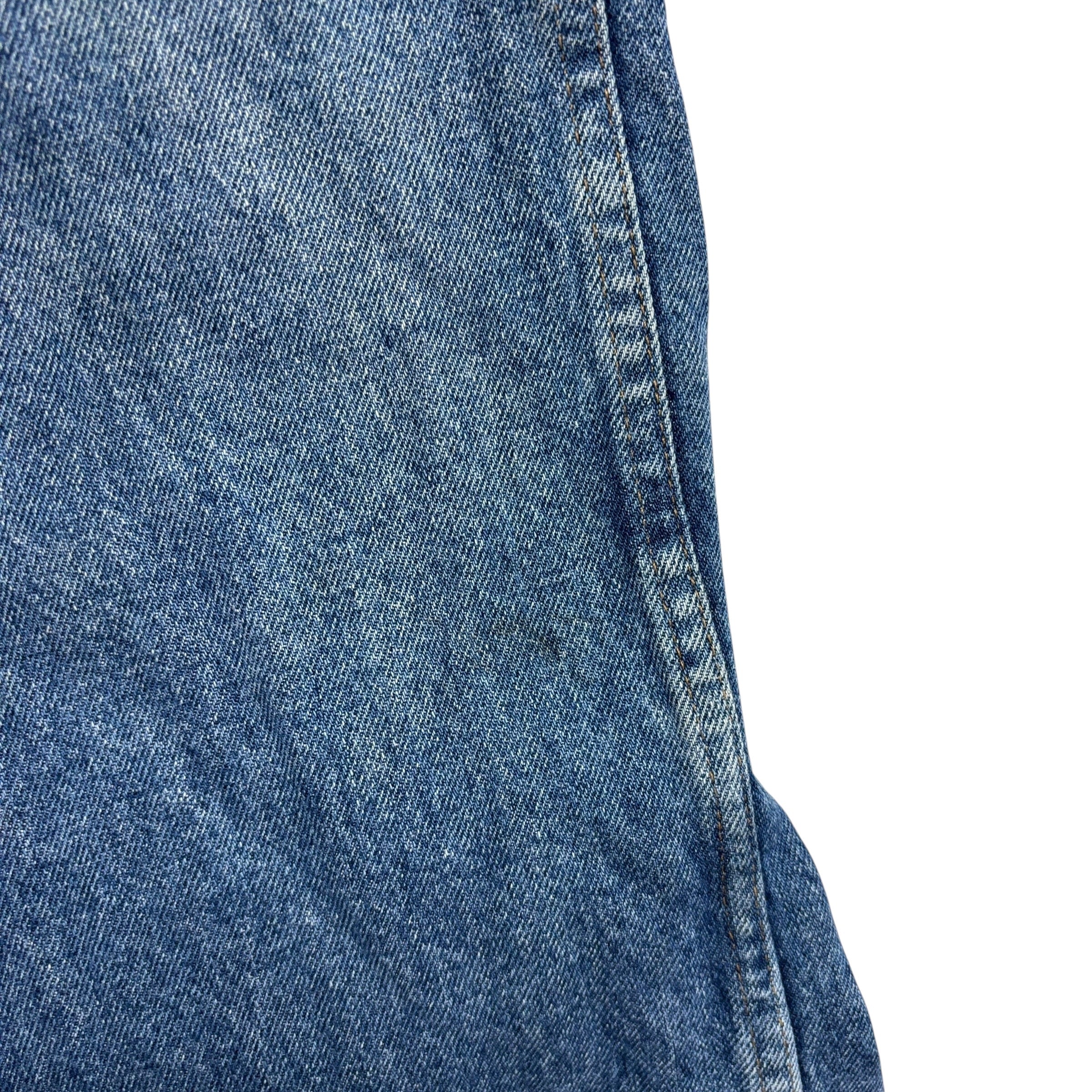 Wrangler Jeans W40 L30 Mens Mid Blue Regular Straight Fit Vintage Denim